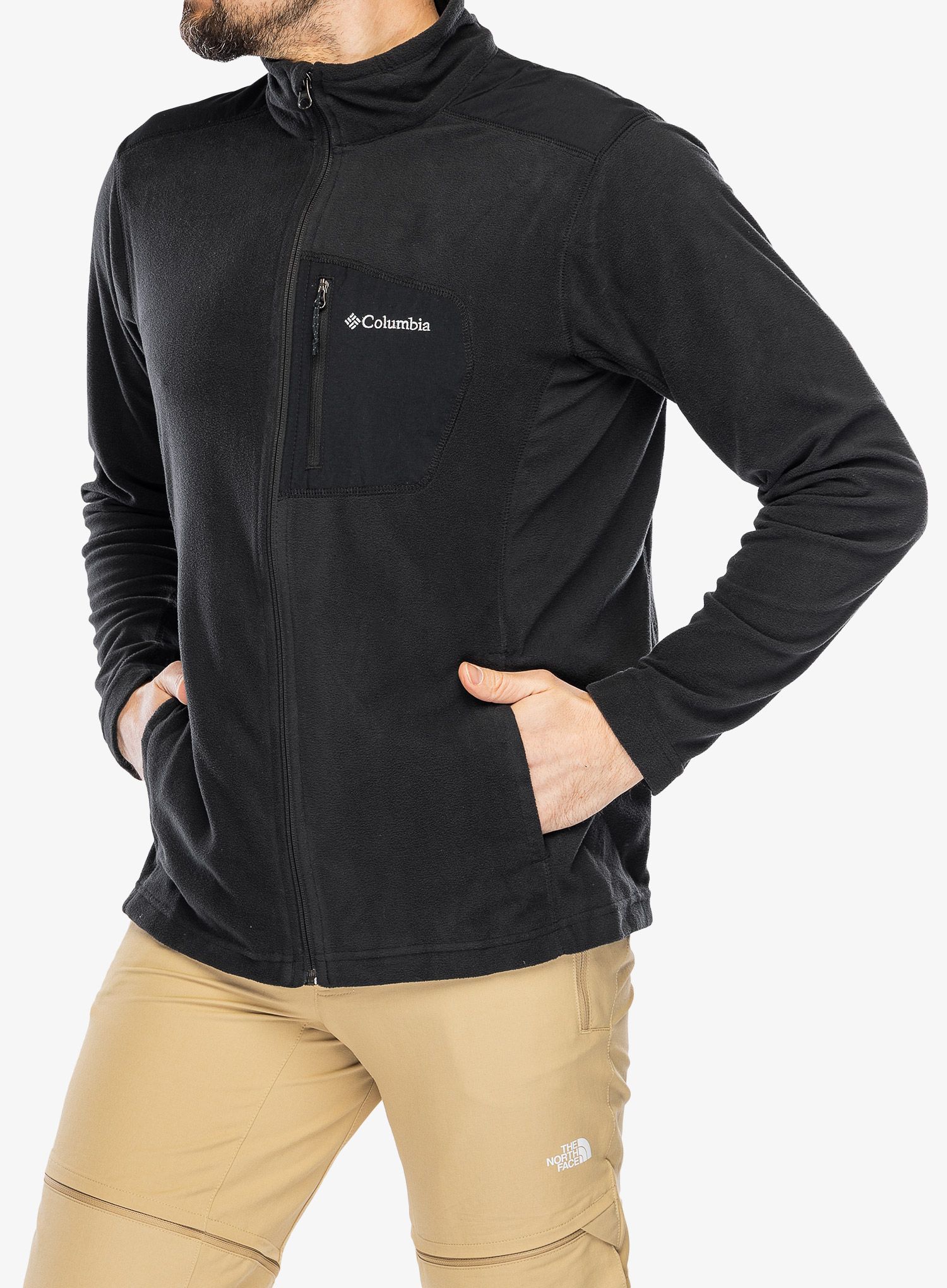 Moška jopica Columbia Klamath Range Full Zip - black