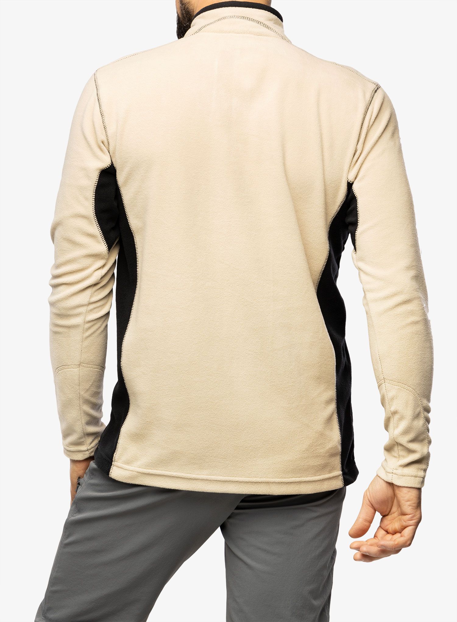 Moški flis Columbia Klamath Range II 1/2 Zip - ancient fossil/black