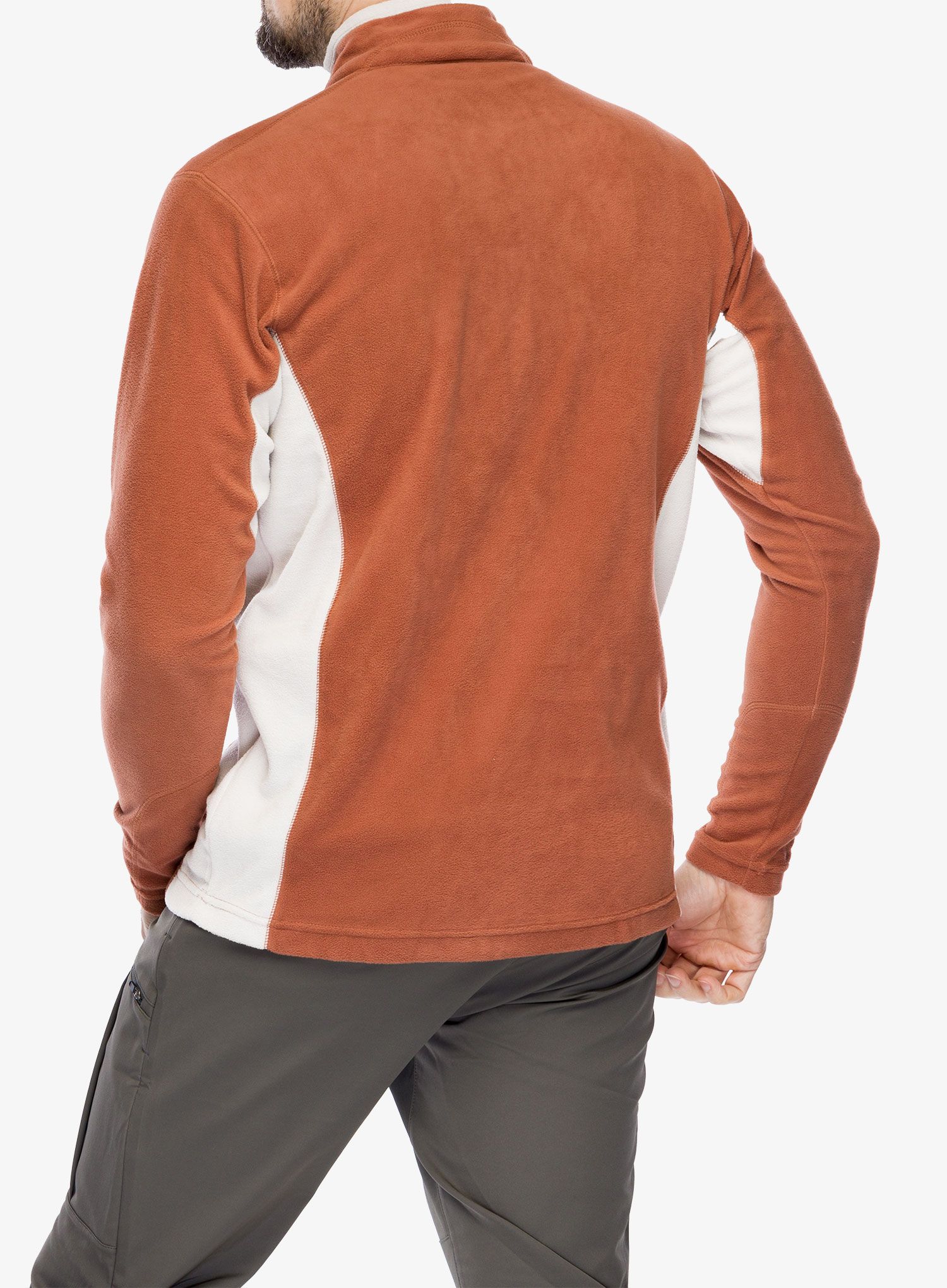 Jopica z zadrgo Columbia Klamath Range II Half Zip - auburn/dark stone