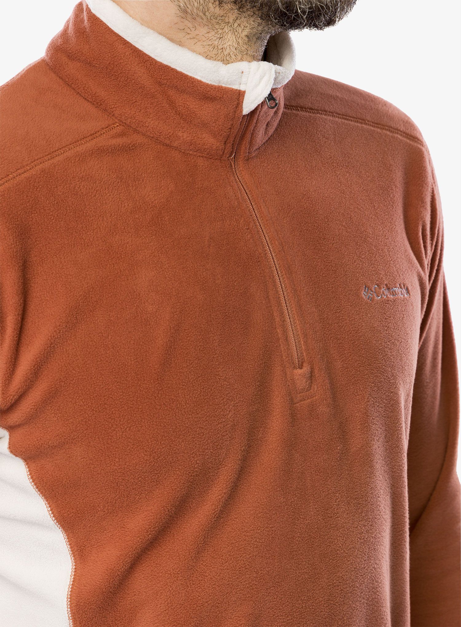 Jopica z zadrgo Columbia Klamath Range II Half Zip - auburn/dark stone