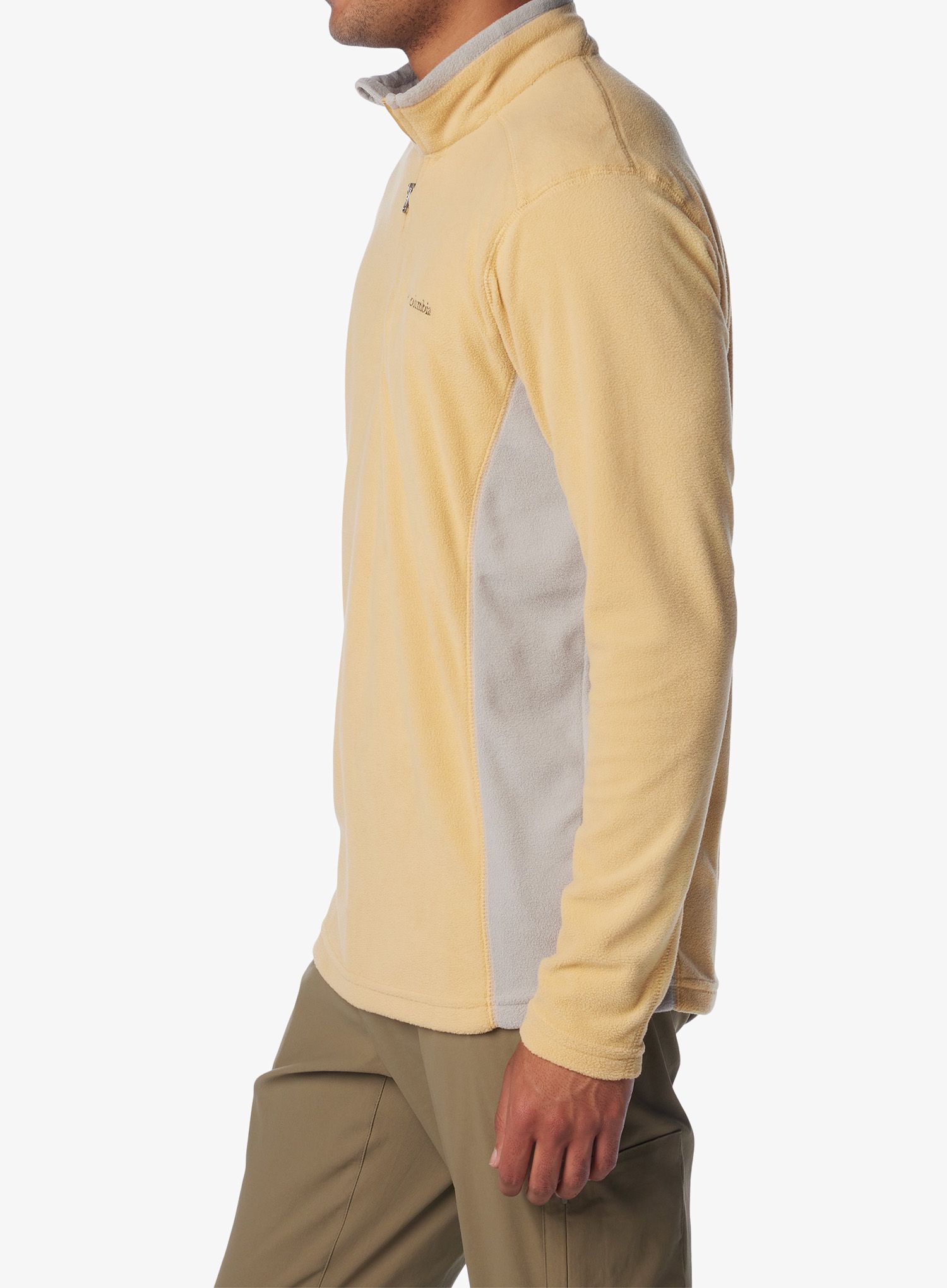 Jopica z zadrgo Columbia Klamath Range II Half Zip - light camel/flint grey