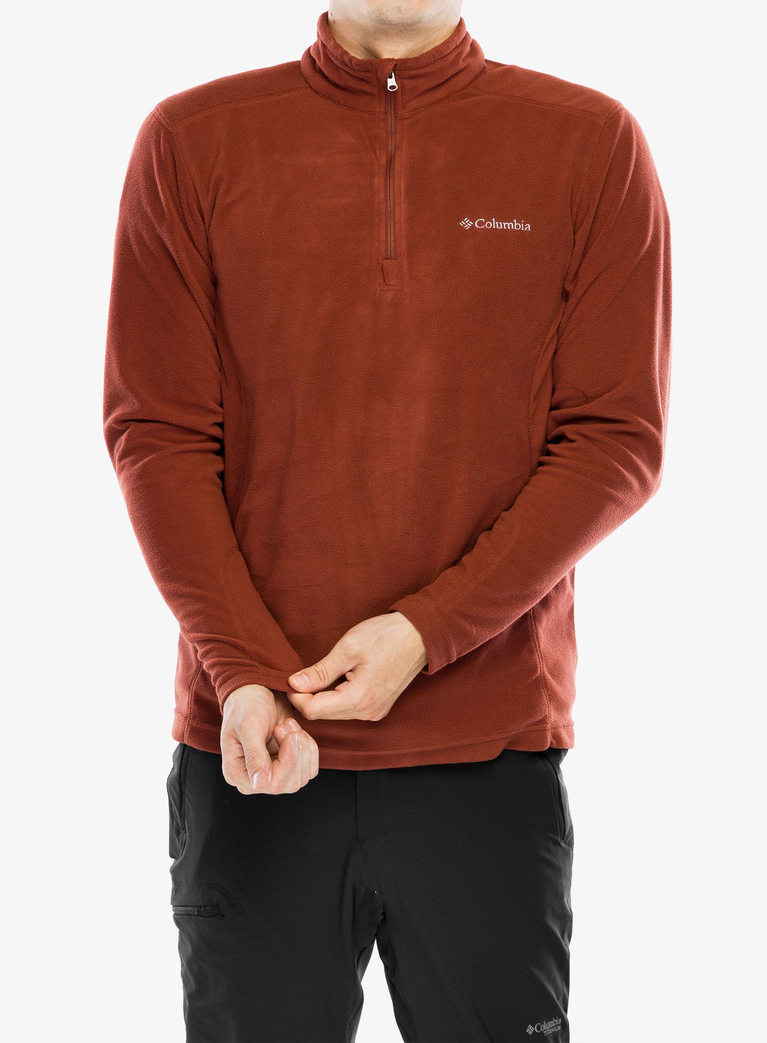 Puloverji brez kapuce Columbia Klamath Range II Half Zip - spice