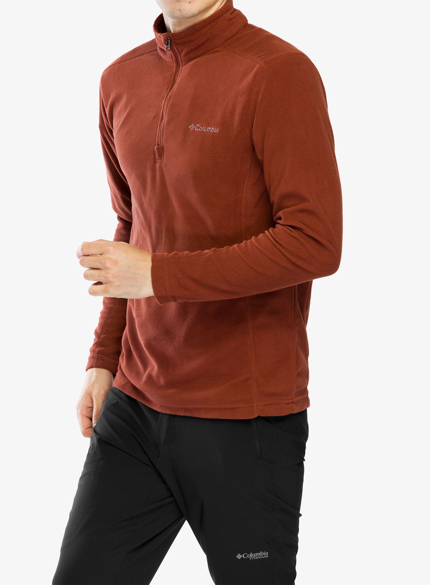 Puloverji brez kapuce Columbia Klamath Range II Half Zip - spice