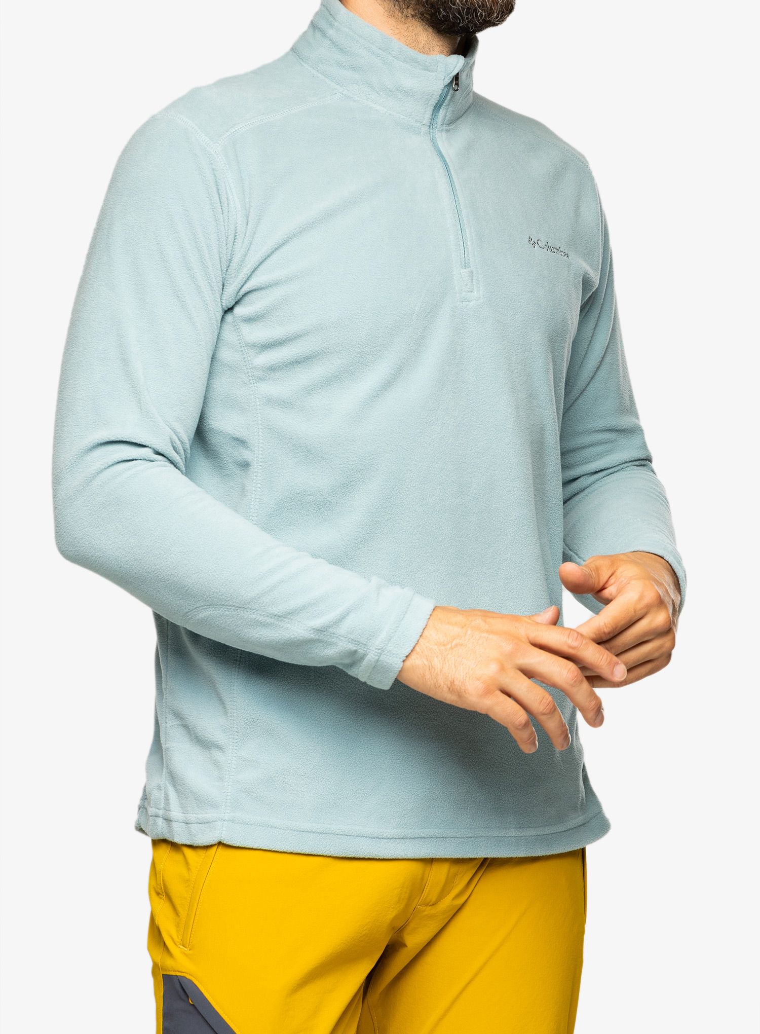 Moška jopica Columbia Klamath Range II Half Zip - stone blue