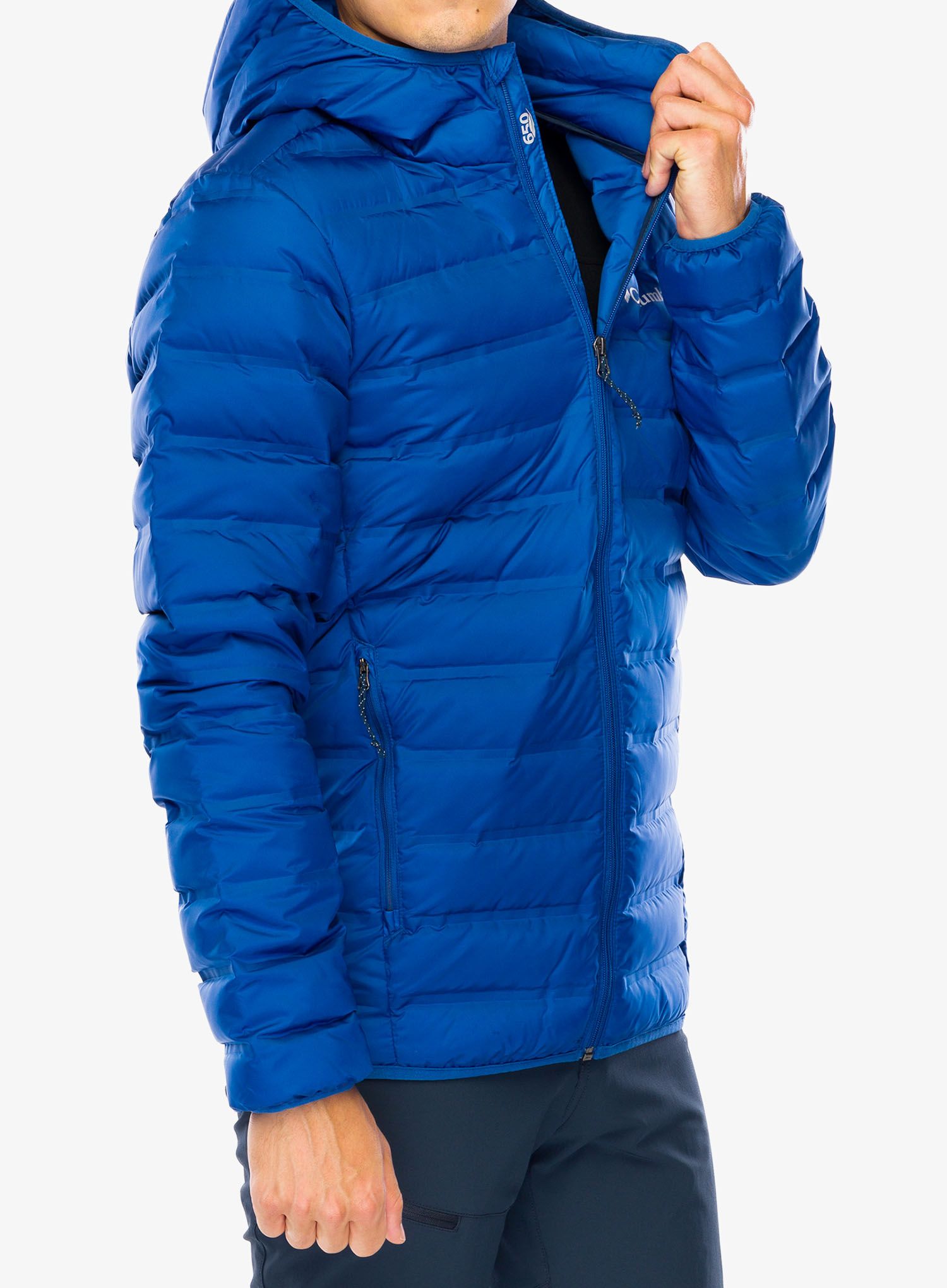 Puhovka Columbia Lake 22 Down Hooded Jacket - mountain blue