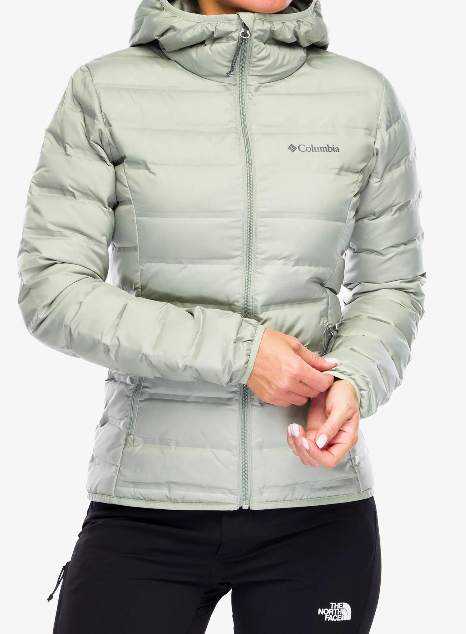Ženska puhovka Columbia Lake 22 II Down Hooded Jacket - safari