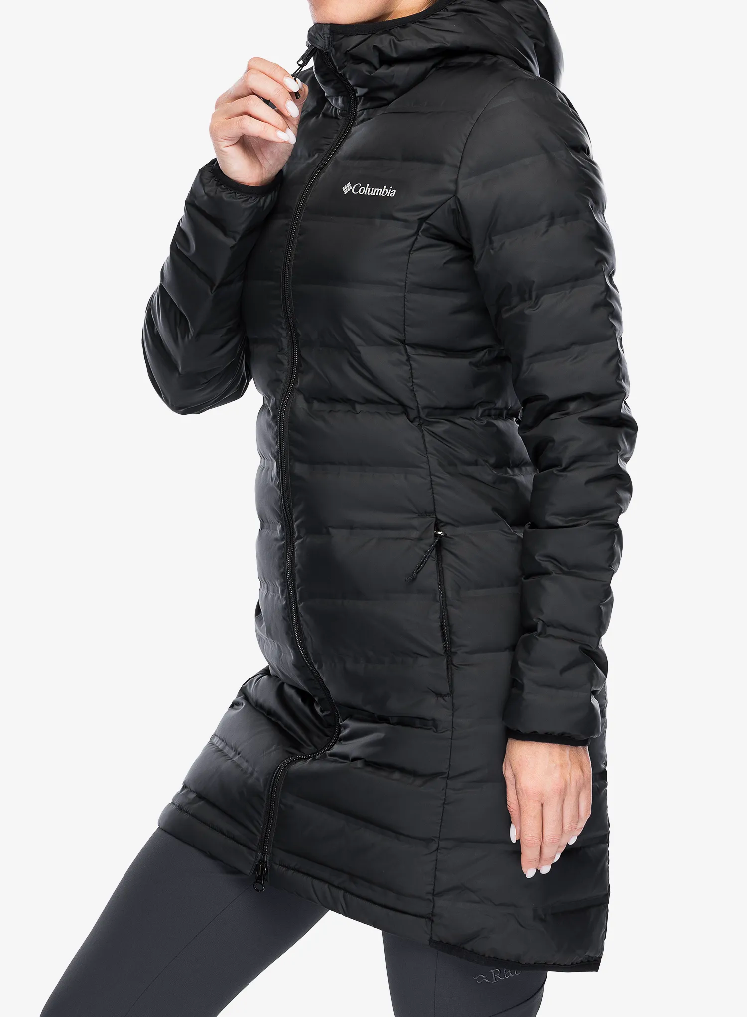 Puhast plašč Columbia Lake 22  II Down Long Hooded Jacket - black