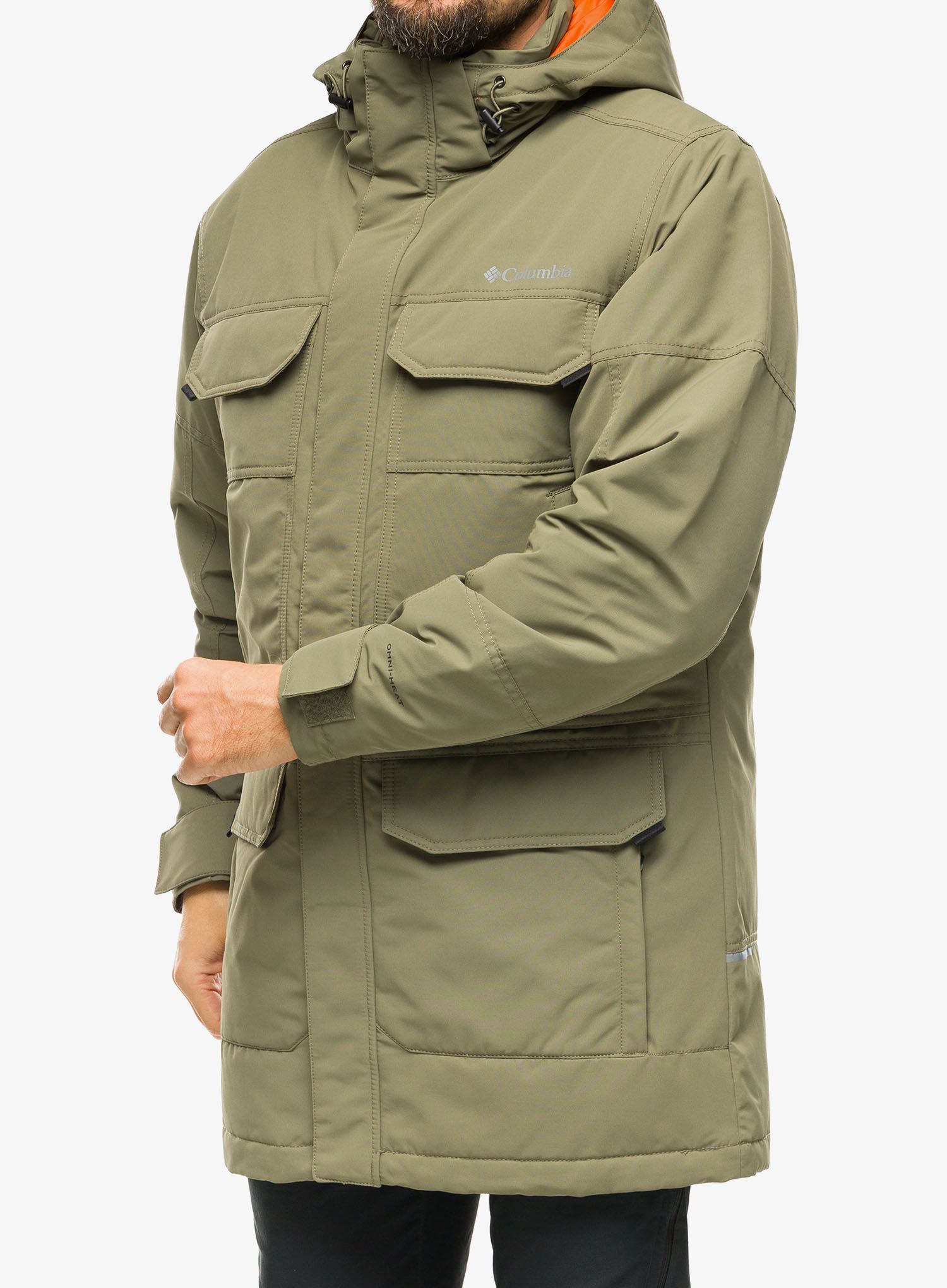 Puhast plašč Columbia Landroamer Down Parka - stone green