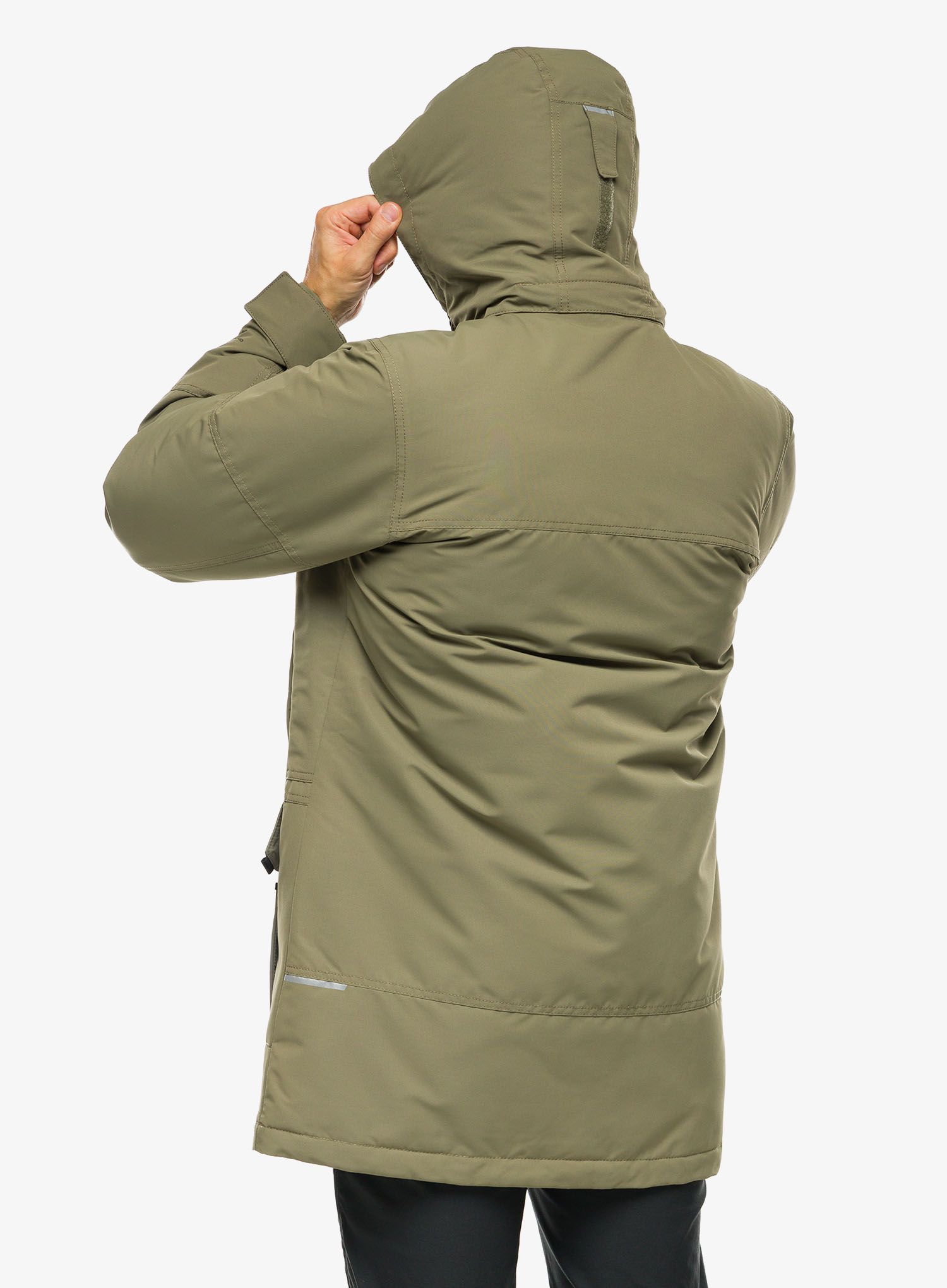 Puhast plašč Columbia Landroamer Down Parka - stone green