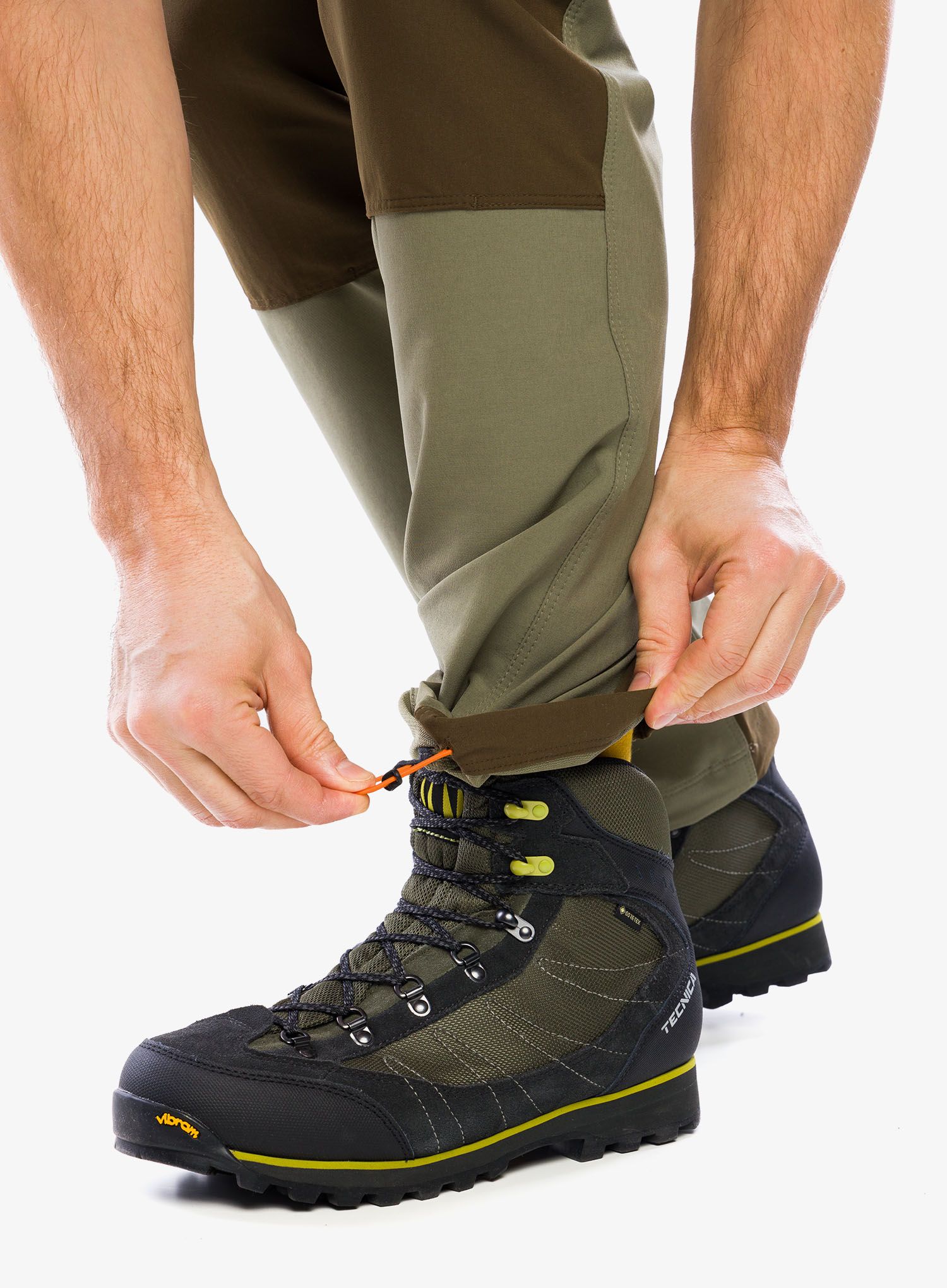 Moške hlače Columbia Landroamer Utility Pant - stone green/olive green/orange