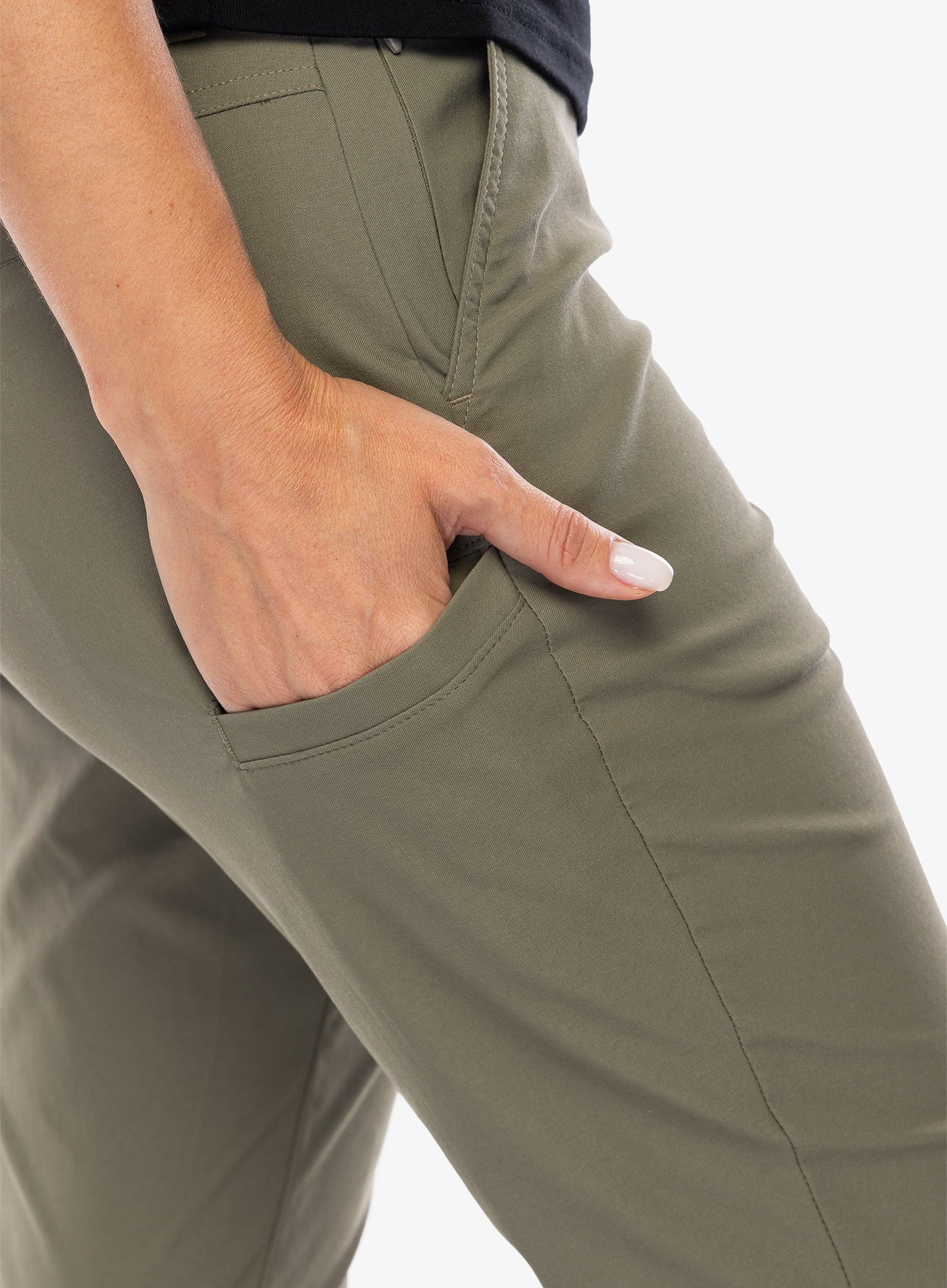 Ženske hlače Columbia Leslie Falls Pant II - stone green