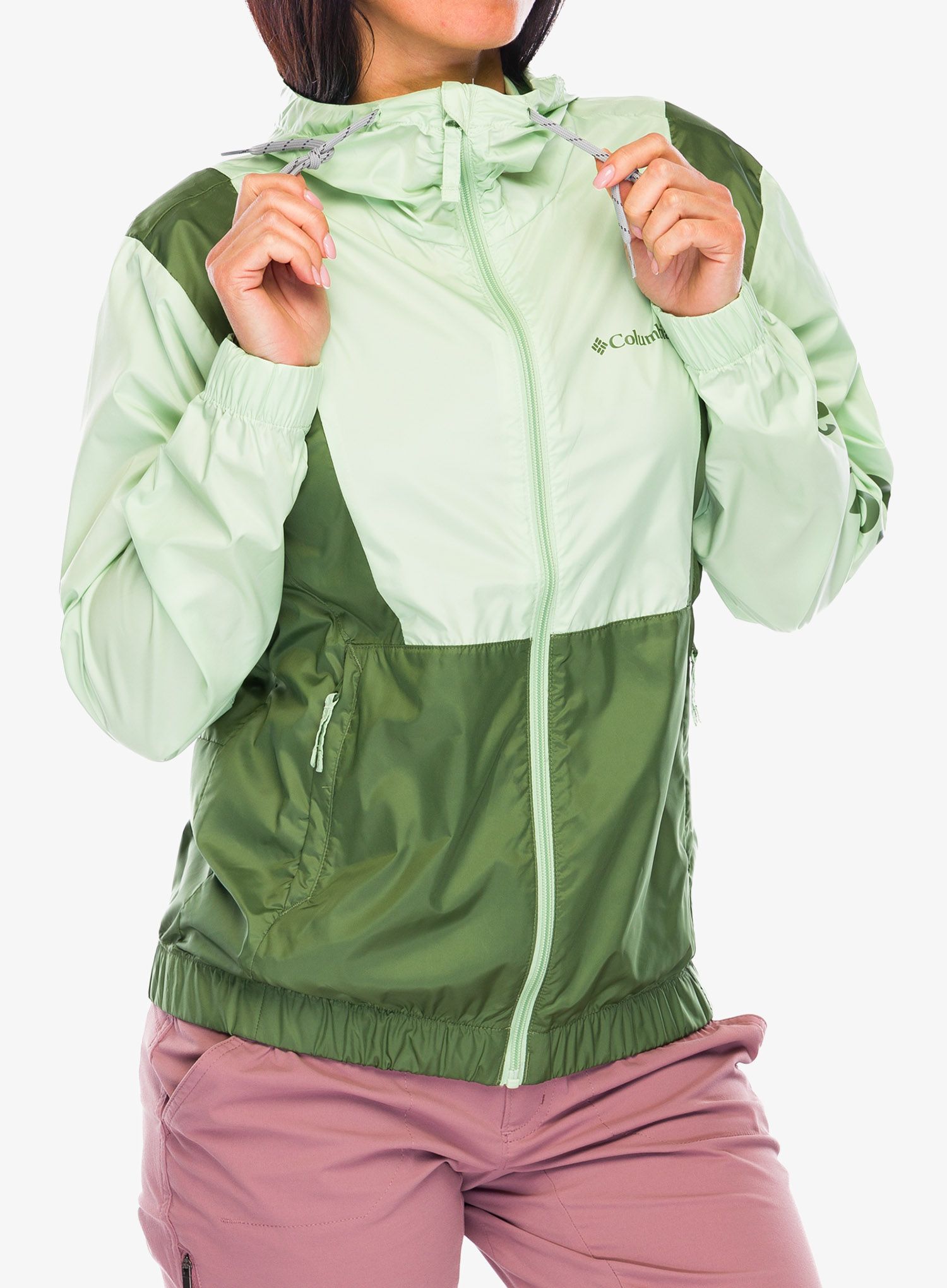 Ženska vetrovka Columbia Lily Basin Jacket - sage leaf/canteen