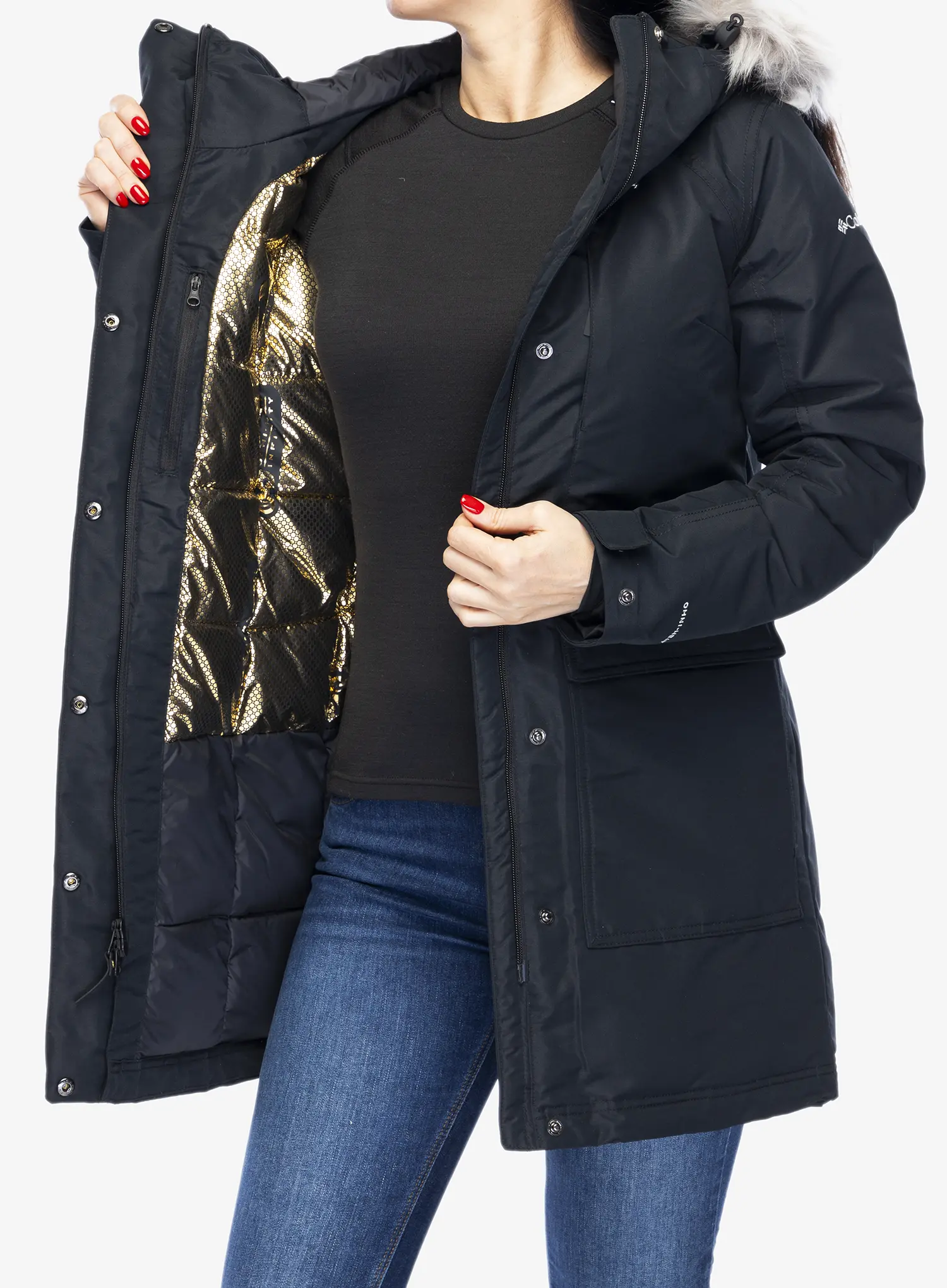 Ženski plašč Columbia Little Si II Insulated Parka - black