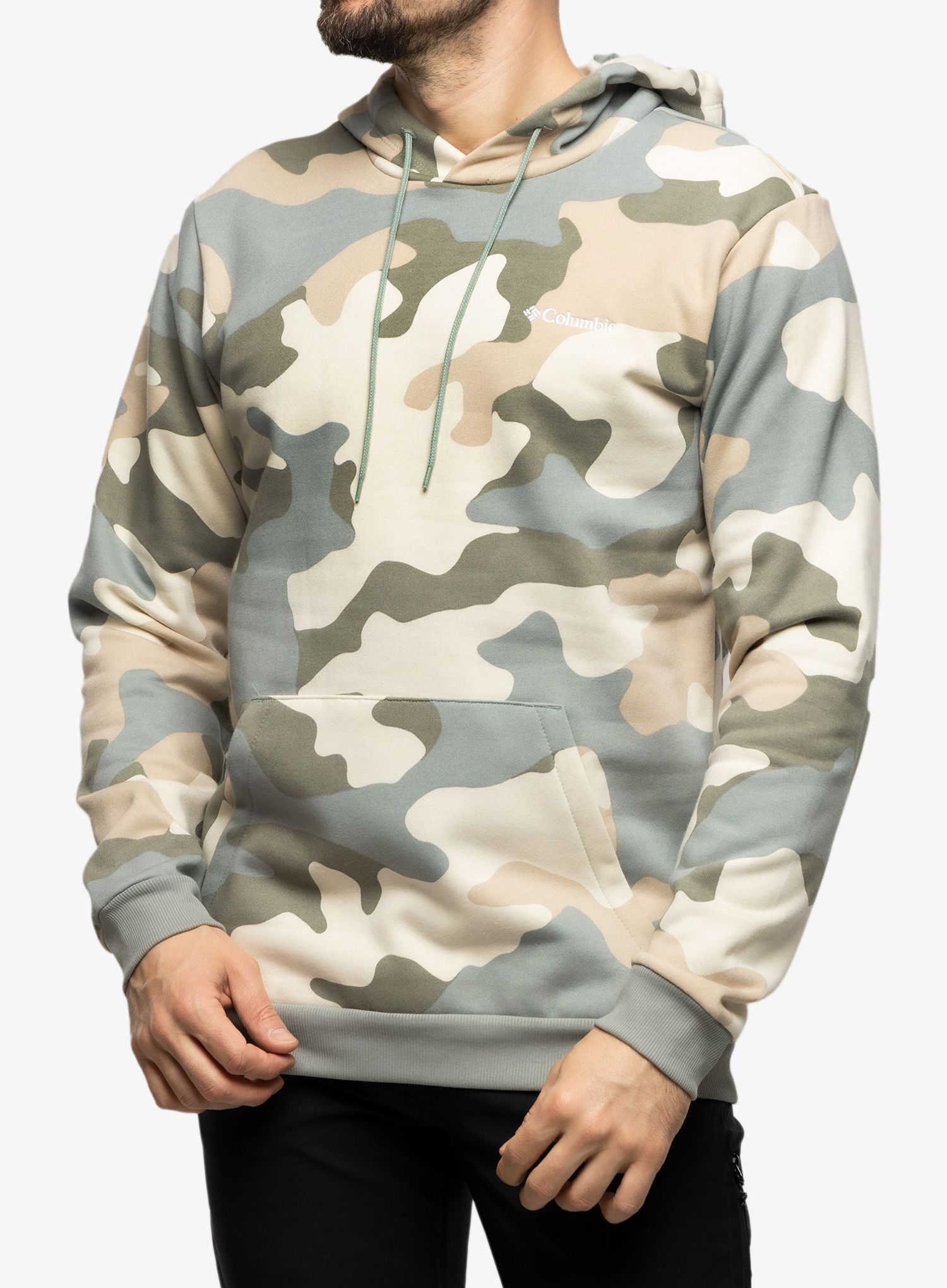 Jopica s kapuco Columbia Logo Printed Hoodie - niagara mod camo