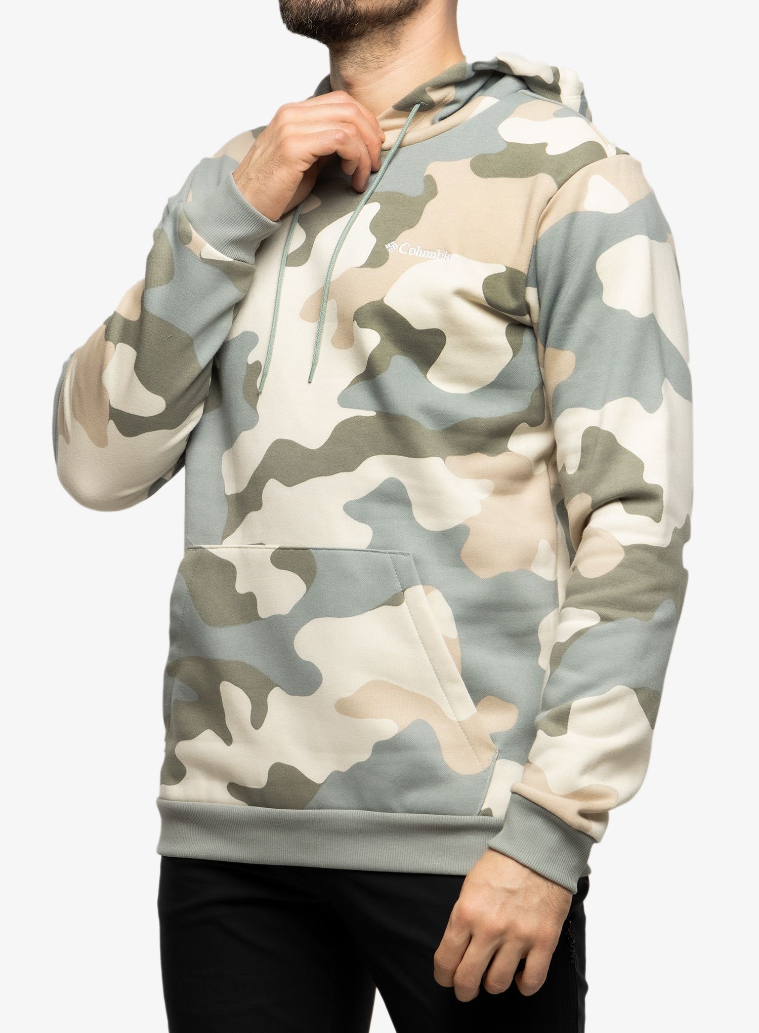 Jopica s kapuco Columbia Logo Printed Hoodie - niagara mod camo