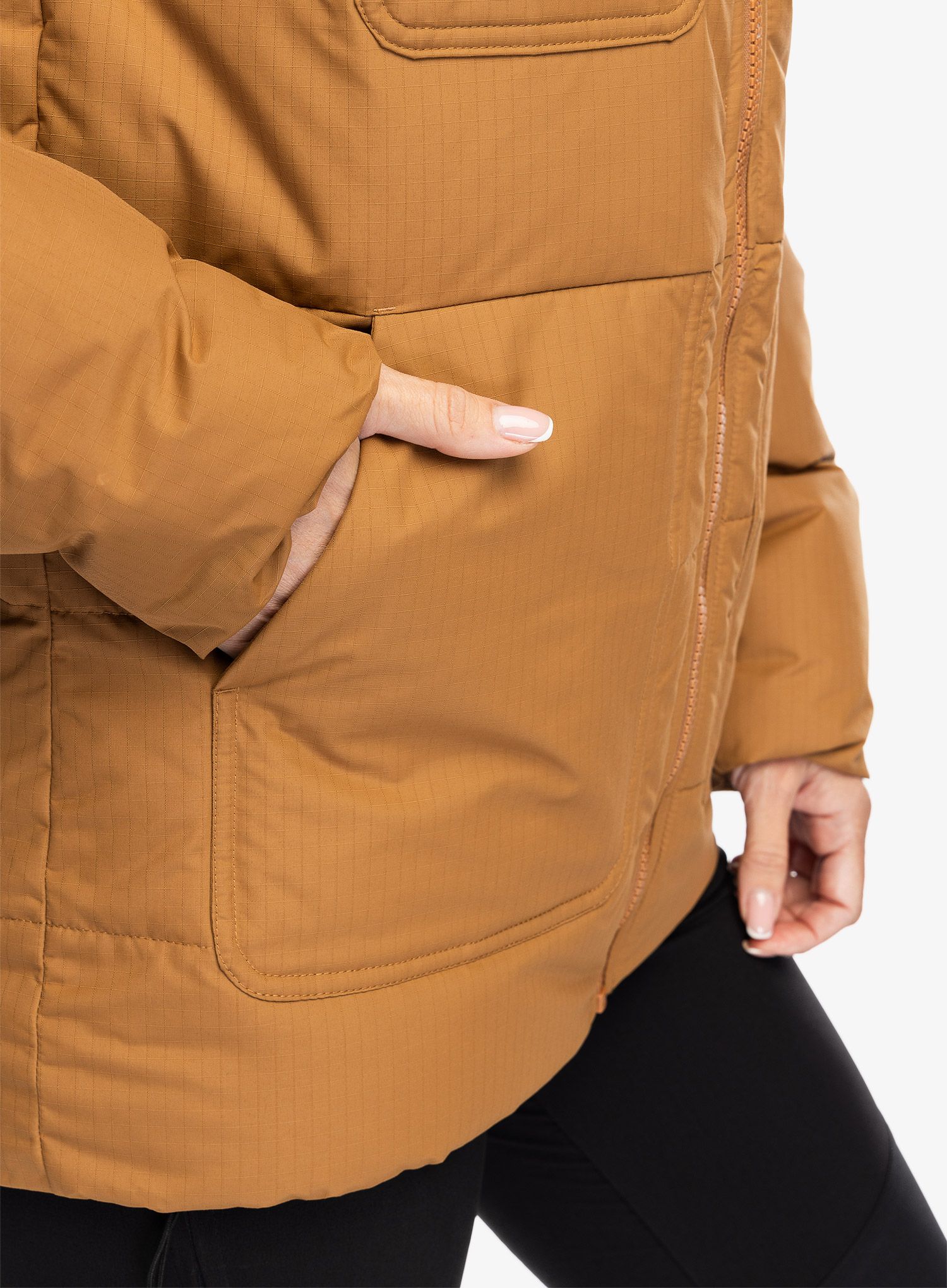 Ženska zimska jakna Columbia Longhorn Ridge Insulated Jacket - camel brown