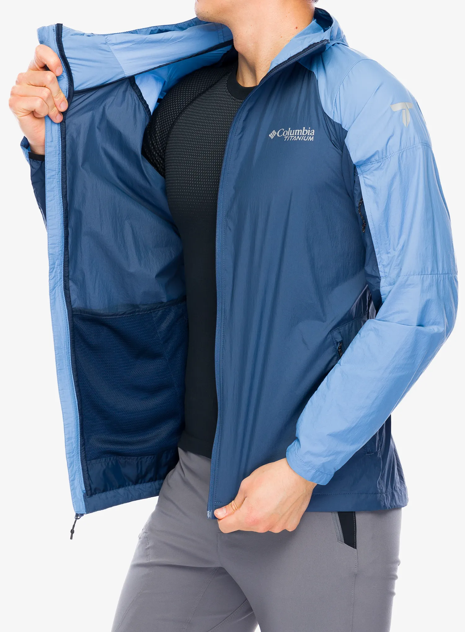 Vetrovka Columbia Loop Trail II Windbreaker - dark mountain/skyler