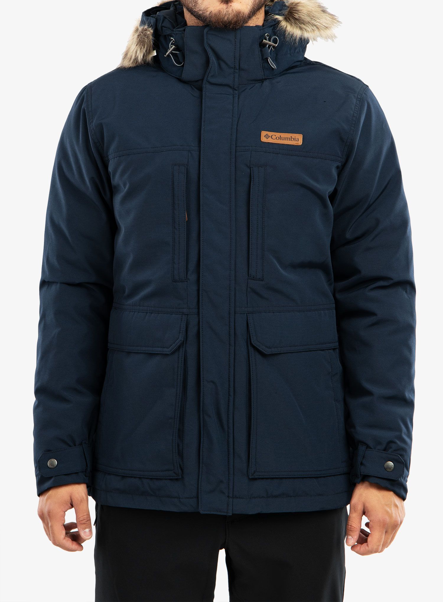 Moška zimska jakna Columbia Marquam Peak Jacket - collegiate navy