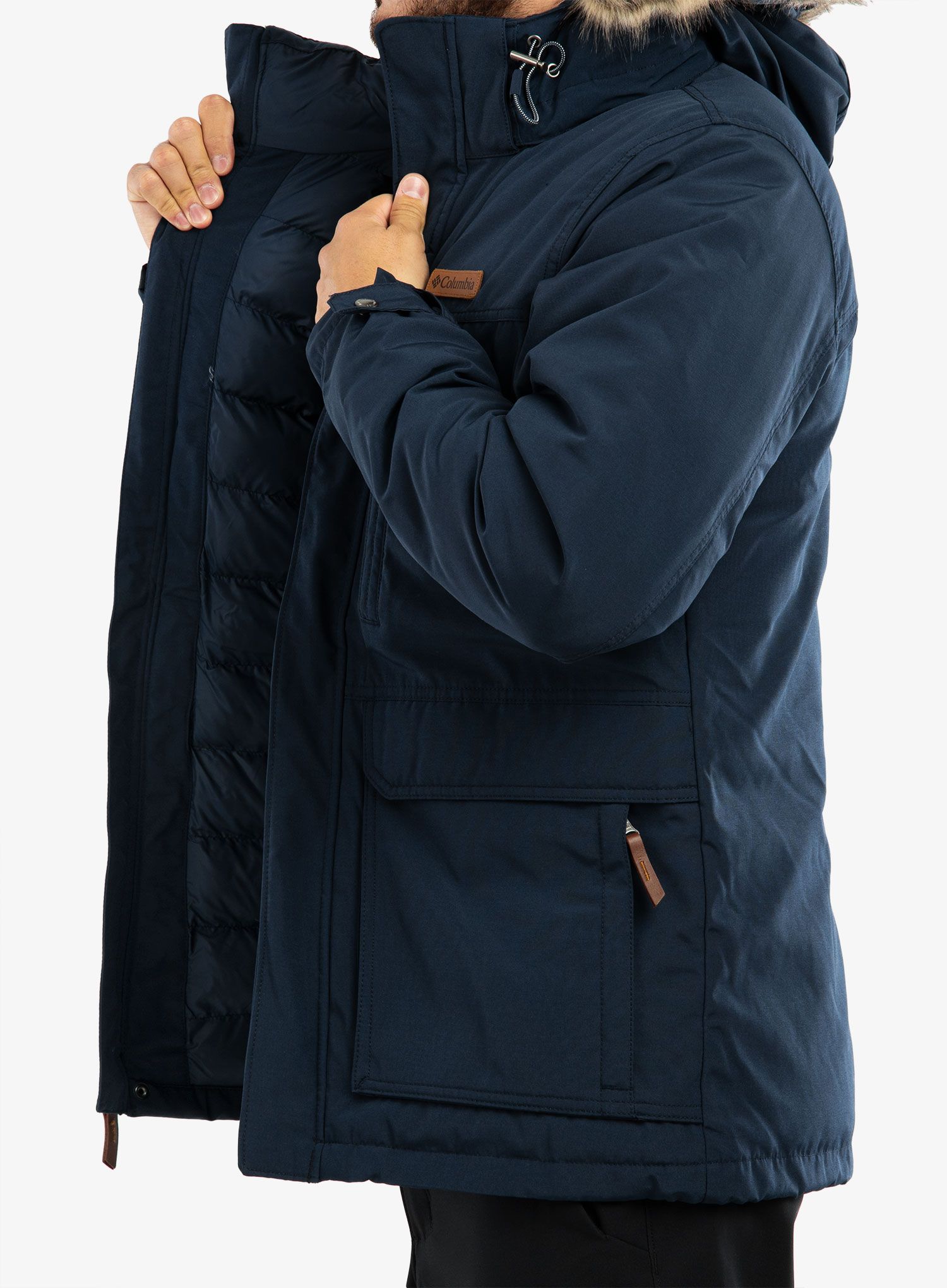 Moška zimska jakna Columbia Marquam Peak Jacket - collegiate navy