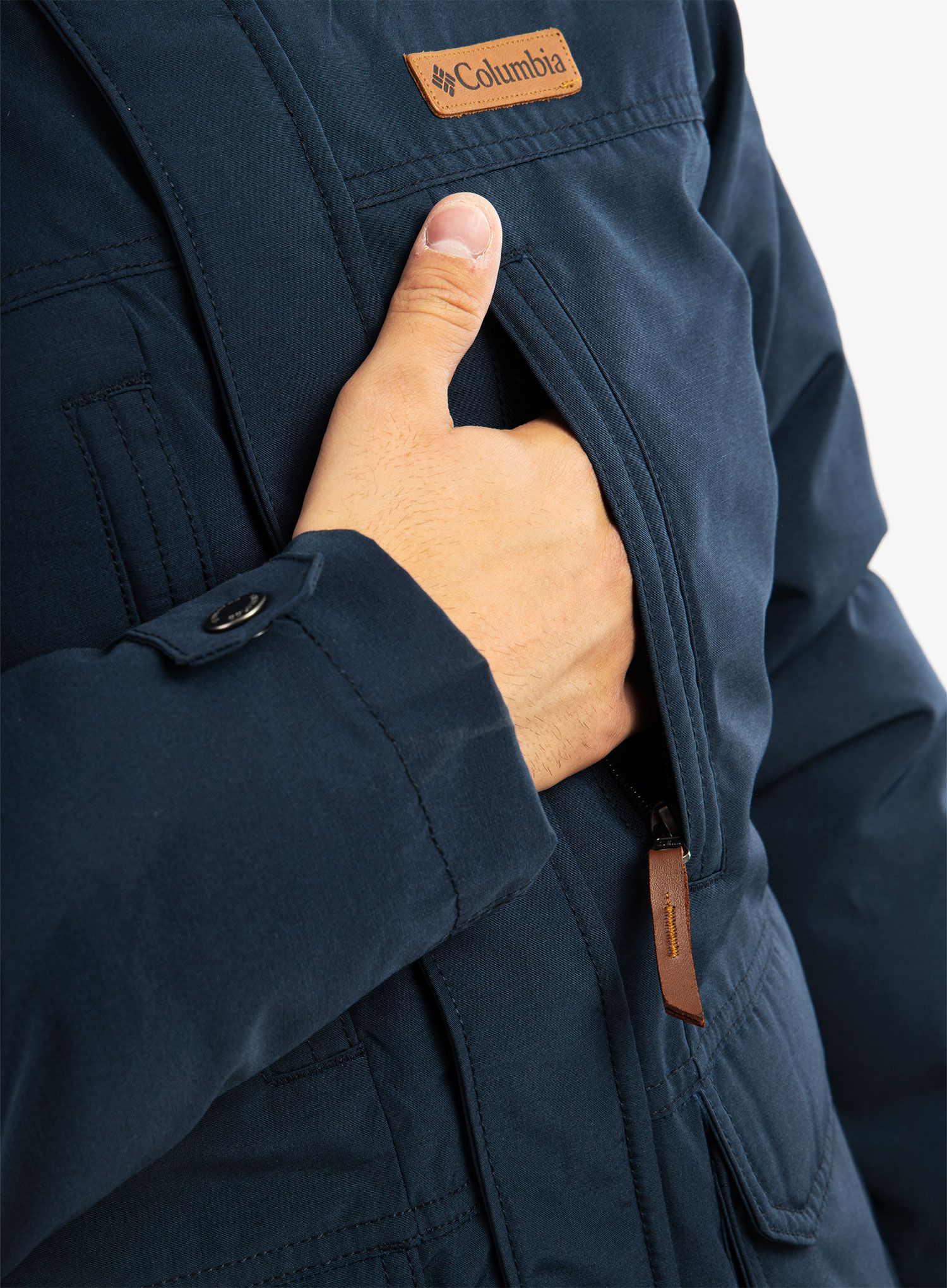 Moška zimska jakna Columbia Marquam Peak Jacket - collegiate navy