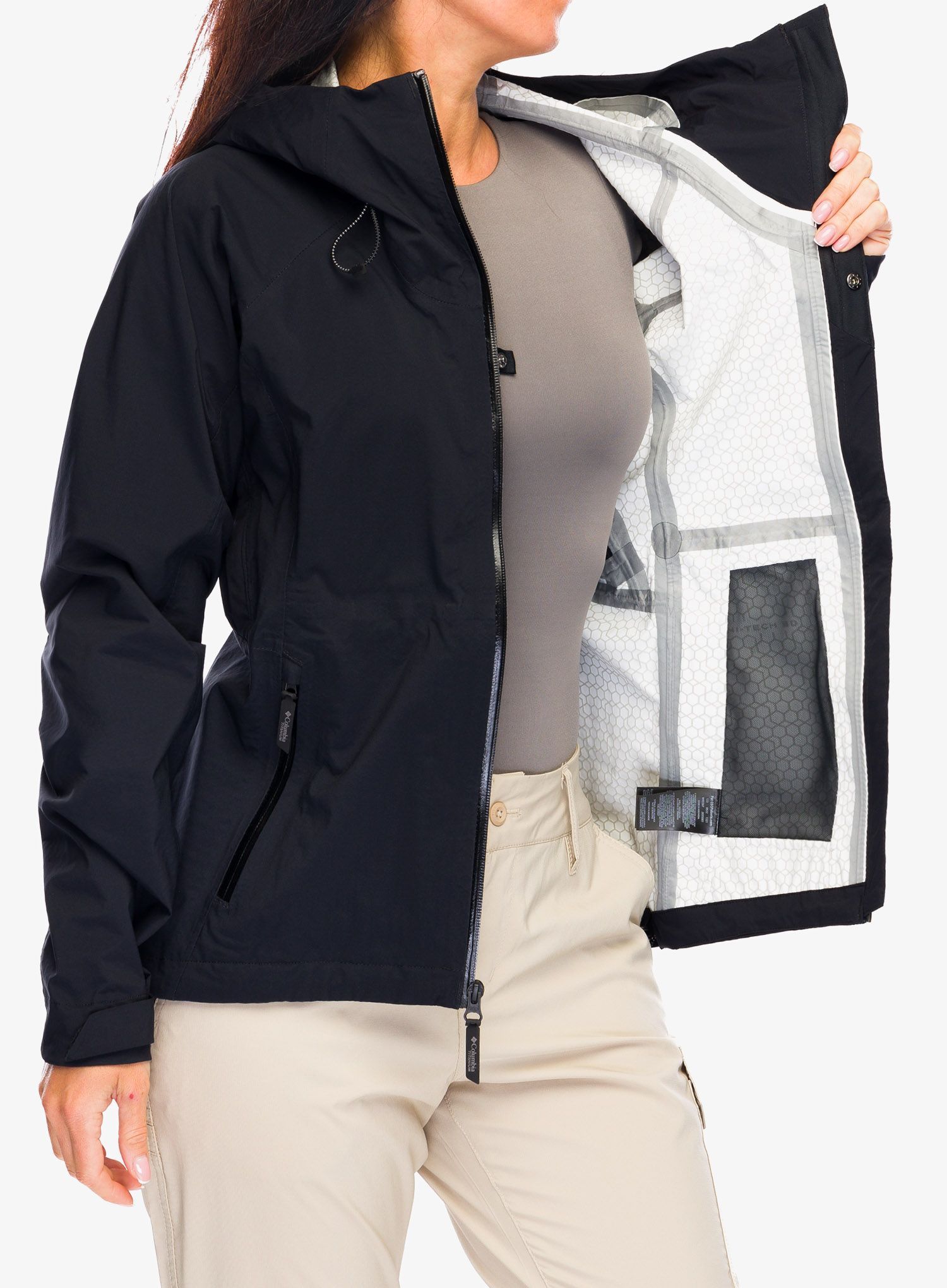 Ženska nepremočljiva jakna Columbia Mazama Trail Shell - black