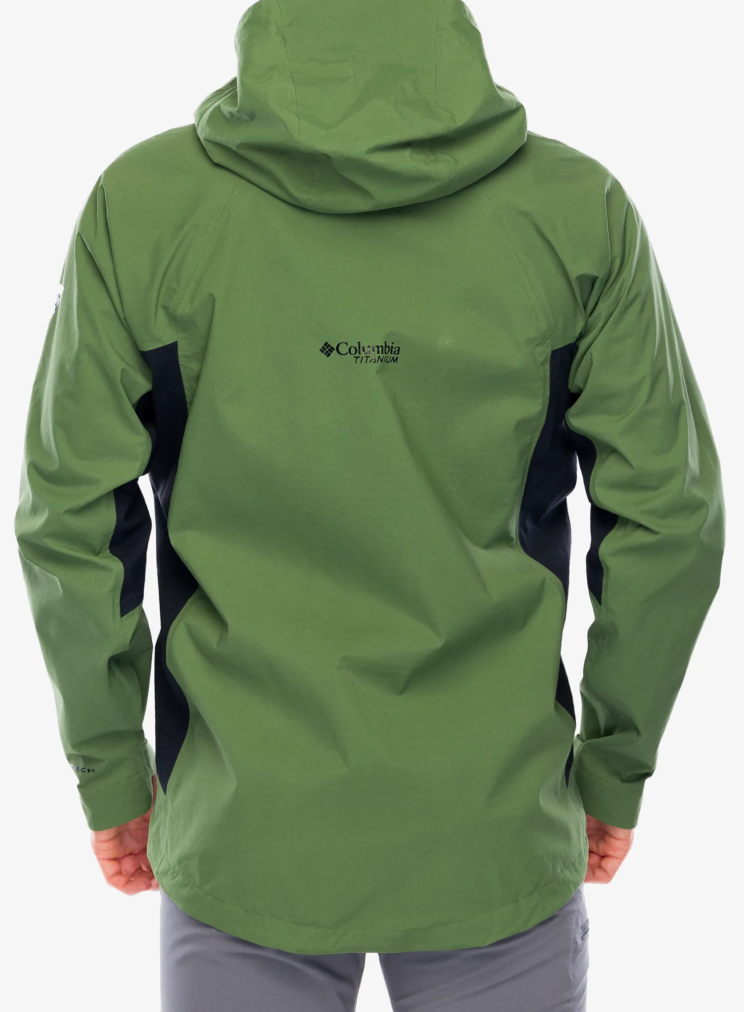 Nepremočljiva jakna Columbia Mazama Trail Shell - canteen/black
