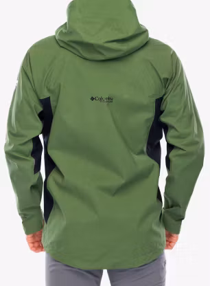 Nepremočljiva jakna Columbia Mazama Trail Shell - canteen/black