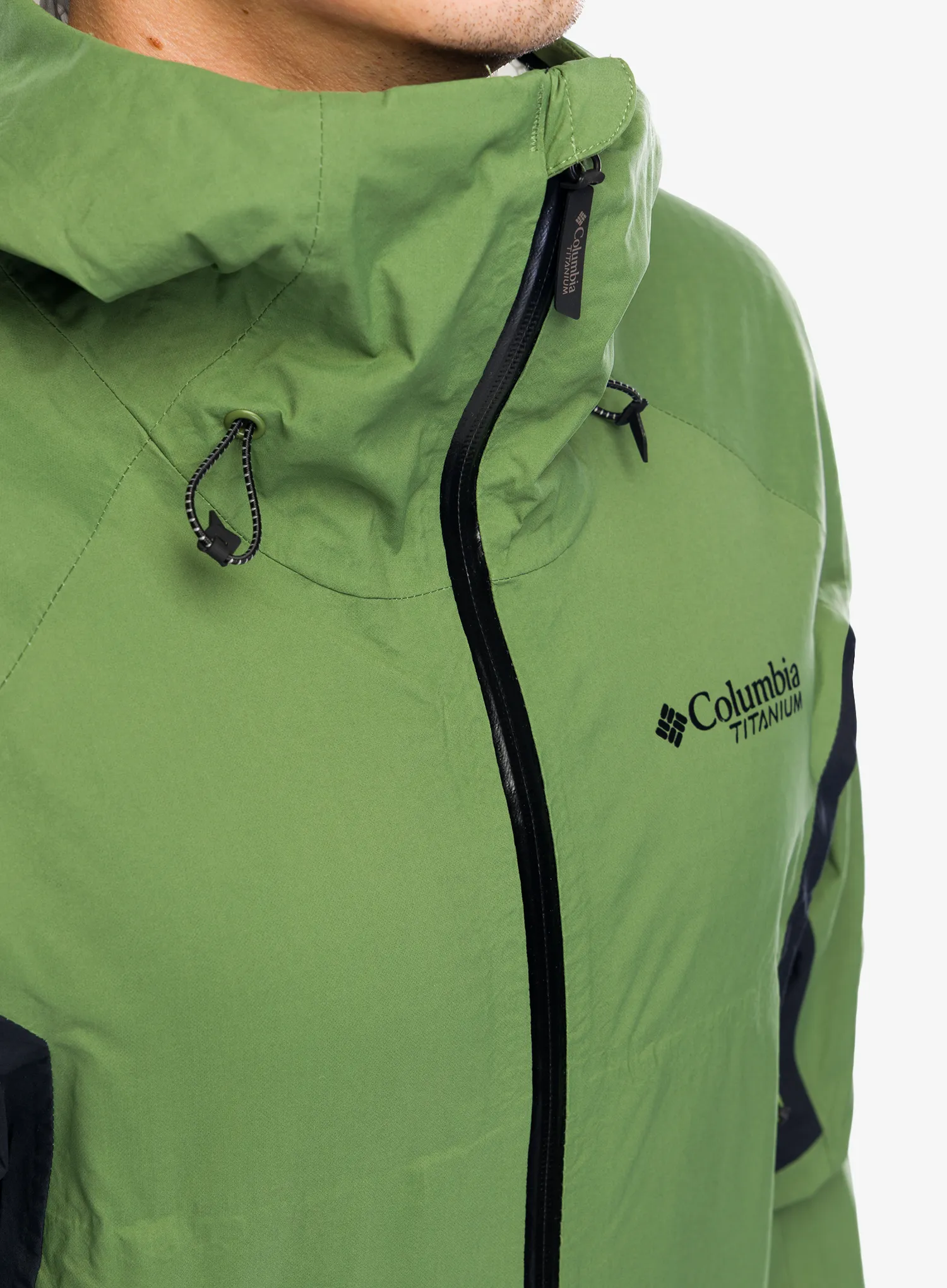 Nepremočljiva jakna Columbia Mazama Trail Shell - canteen/black