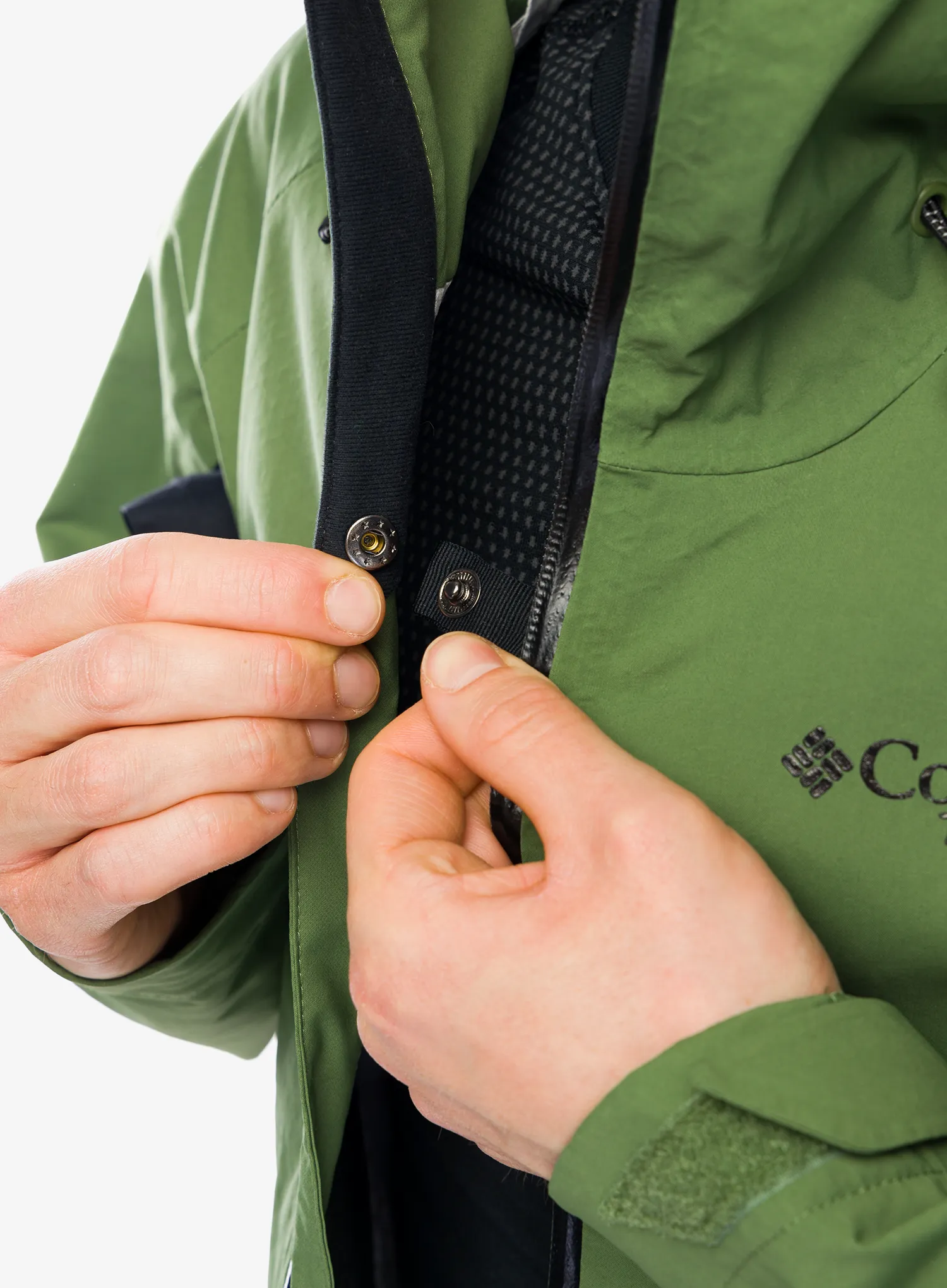 Nepremočljiva jakna Columbia Mazama Trail Shell - canteen/black