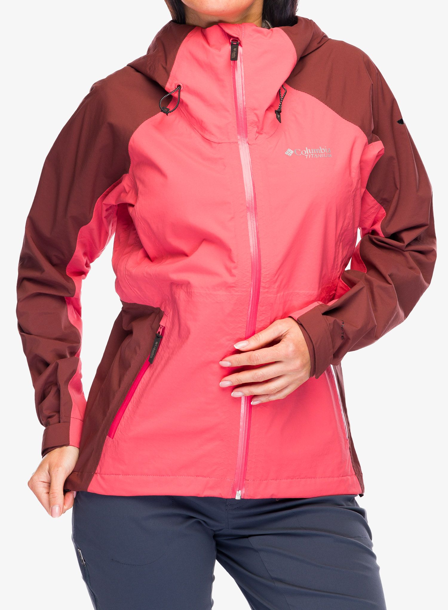 Ženska nepremočljiva jakna Columbia Mazama Trail Shell - juicy/spice