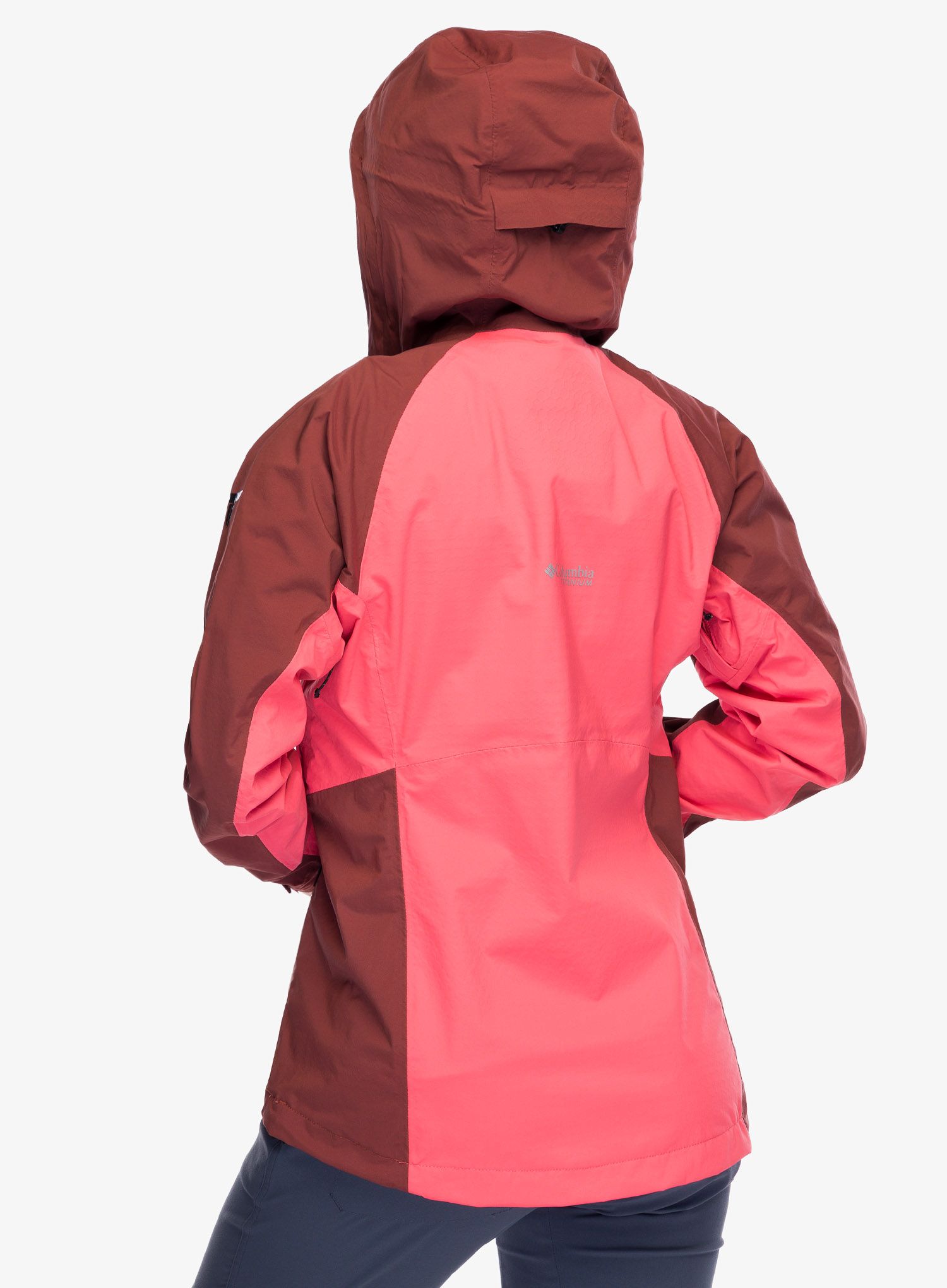 Ženska nepremočljiva jakna Columbia Mazama Trail Shell - juicy/spice
