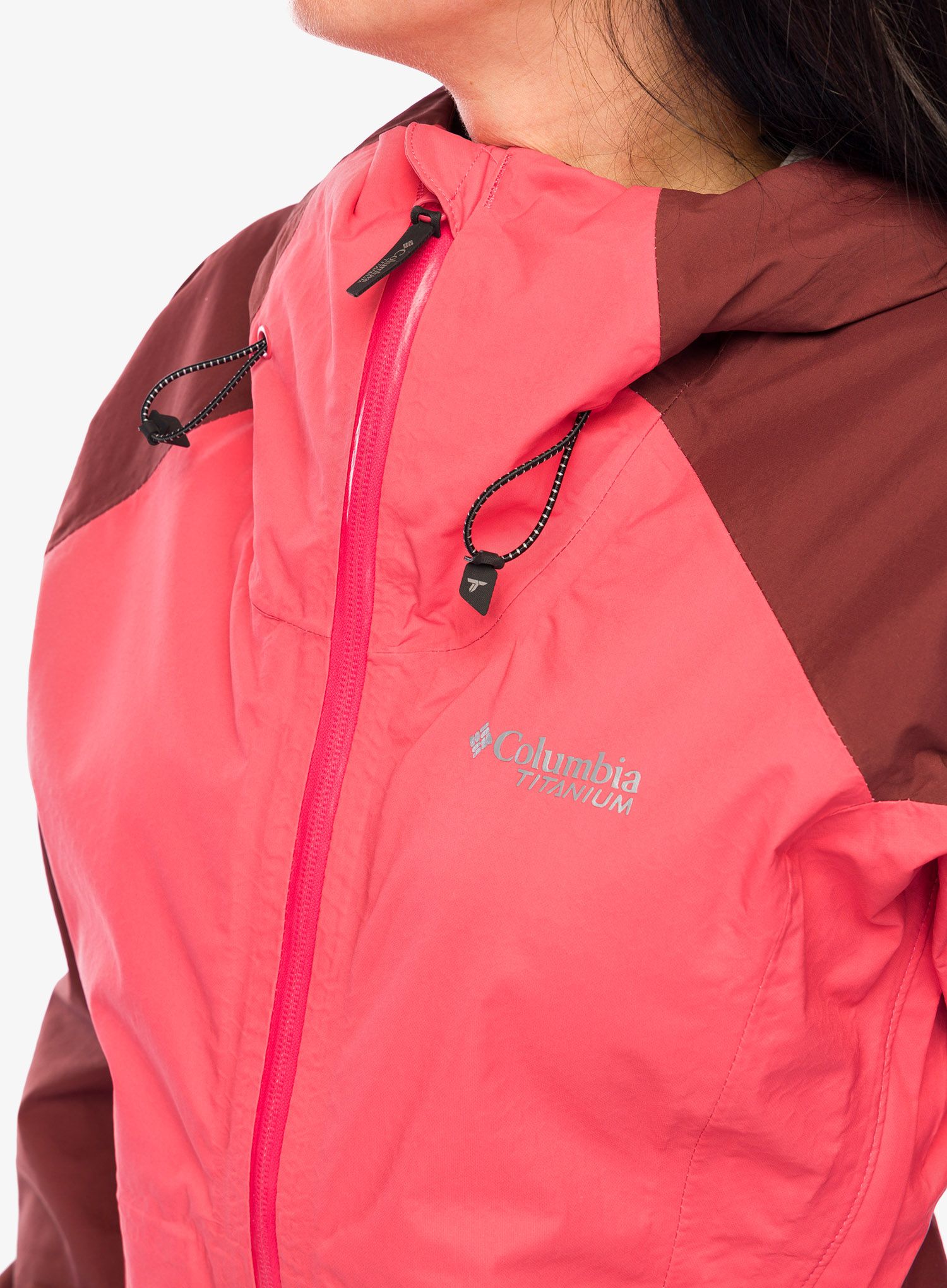 Ženska nepremočljiva jakna Columbia Mazama Trail Shell - juicy/spice