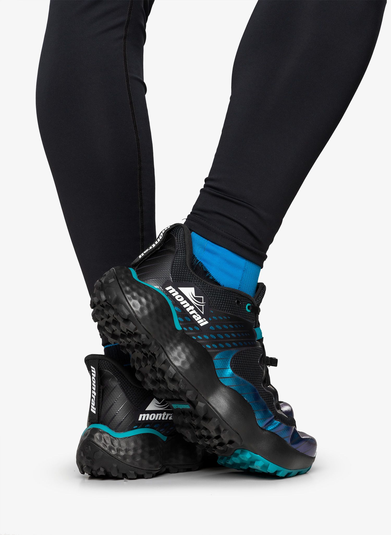 Moški tekaški čevlji Columbia Montrail Trinity MX - black/white