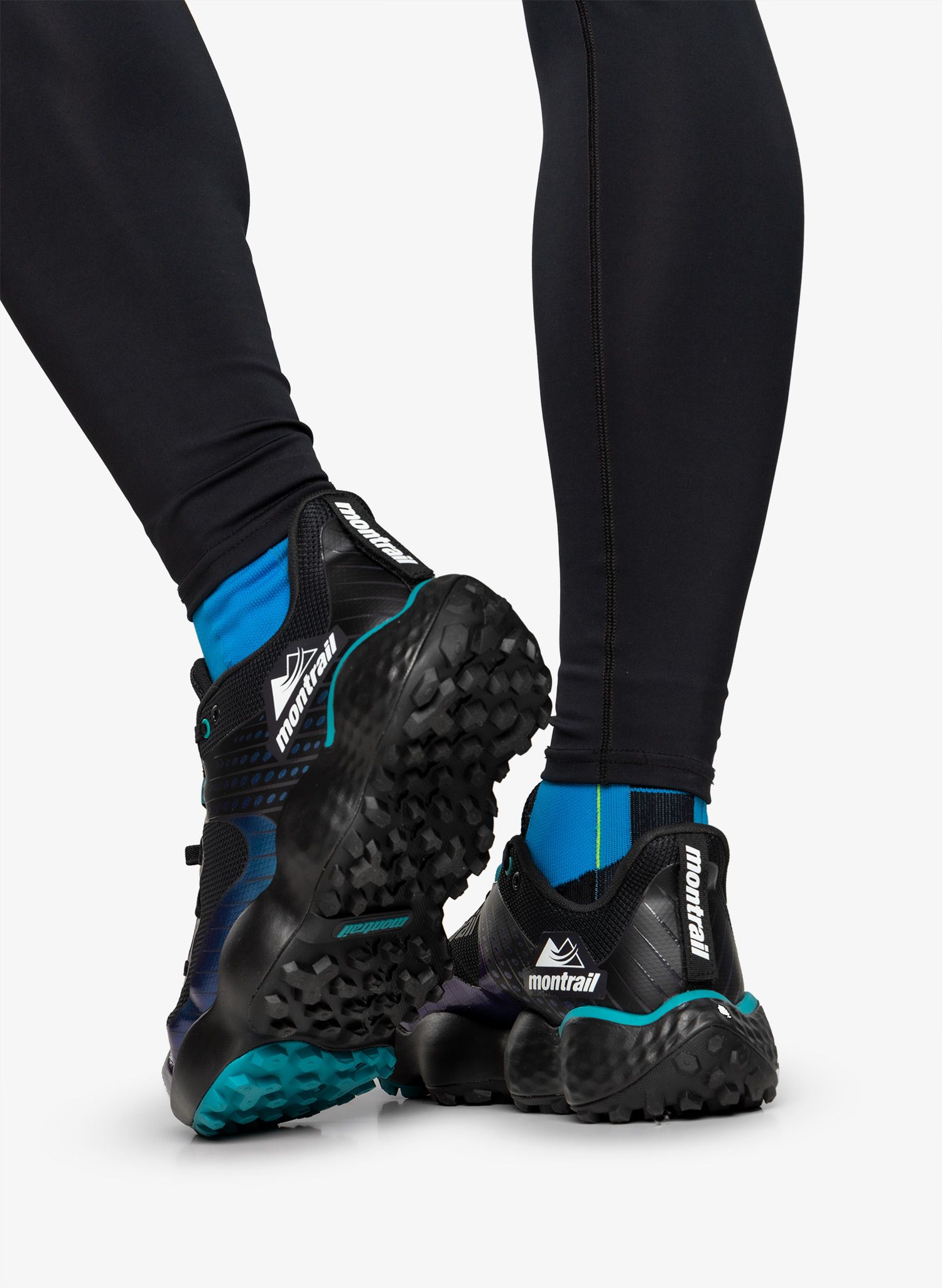 Moški tekaški čevlji Columbia Montrail Trinity MX - black/white