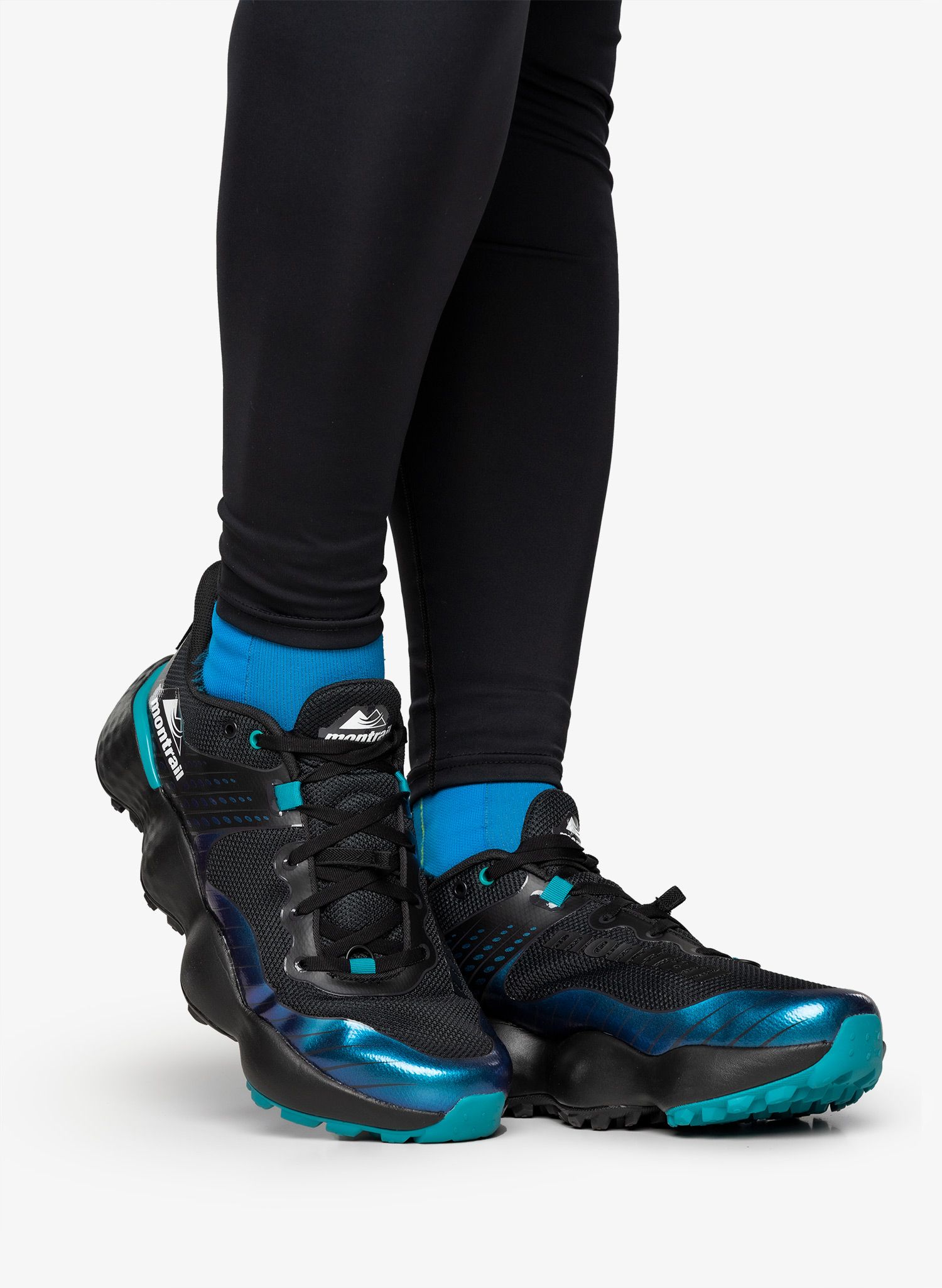 Moški tekaški čevlji Columbia Montrail Trinity MX - black/white
