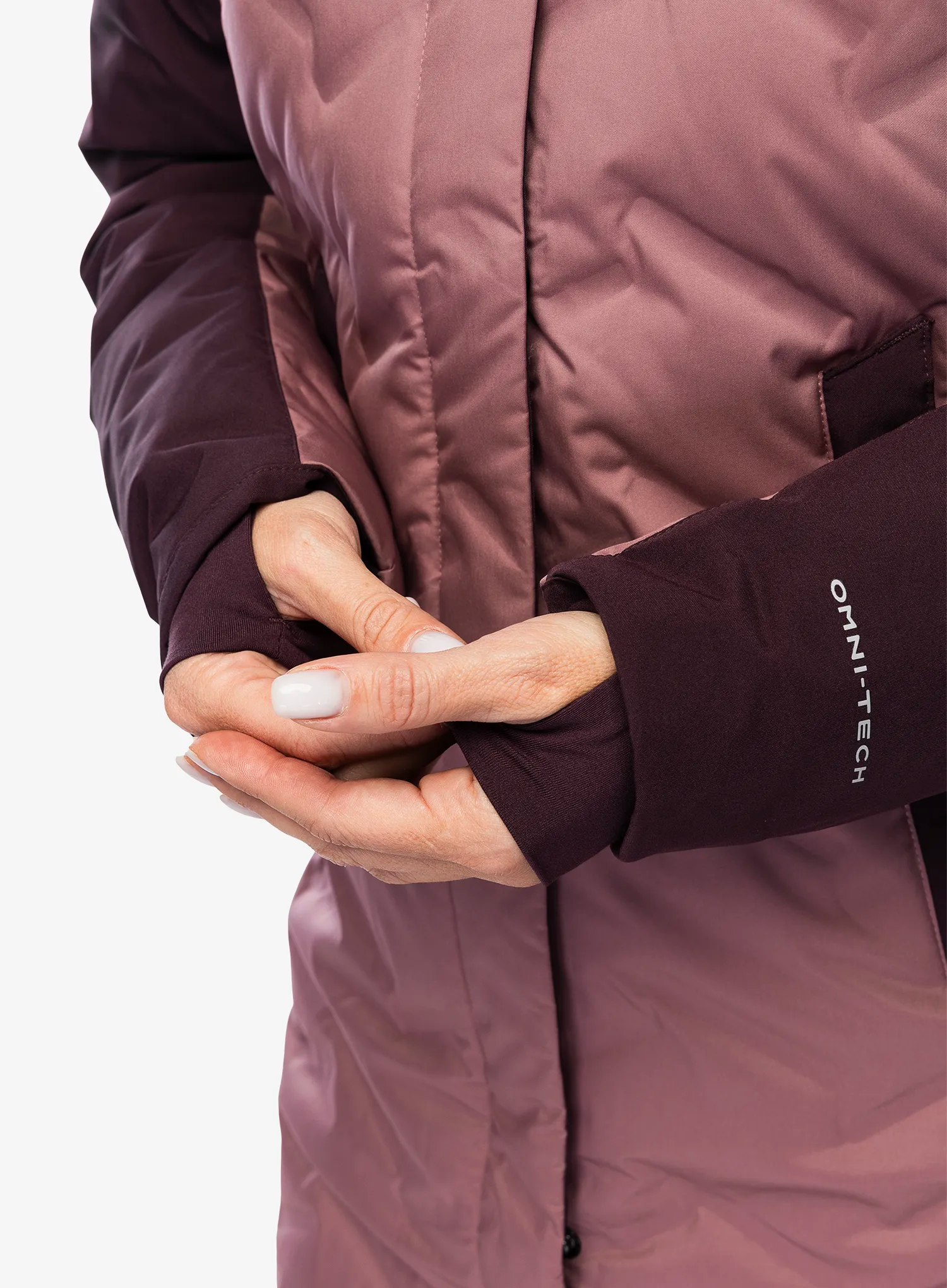 Puhast plašč Columbia Mountain Croo III Mid Down Jacket - fig/moonvista