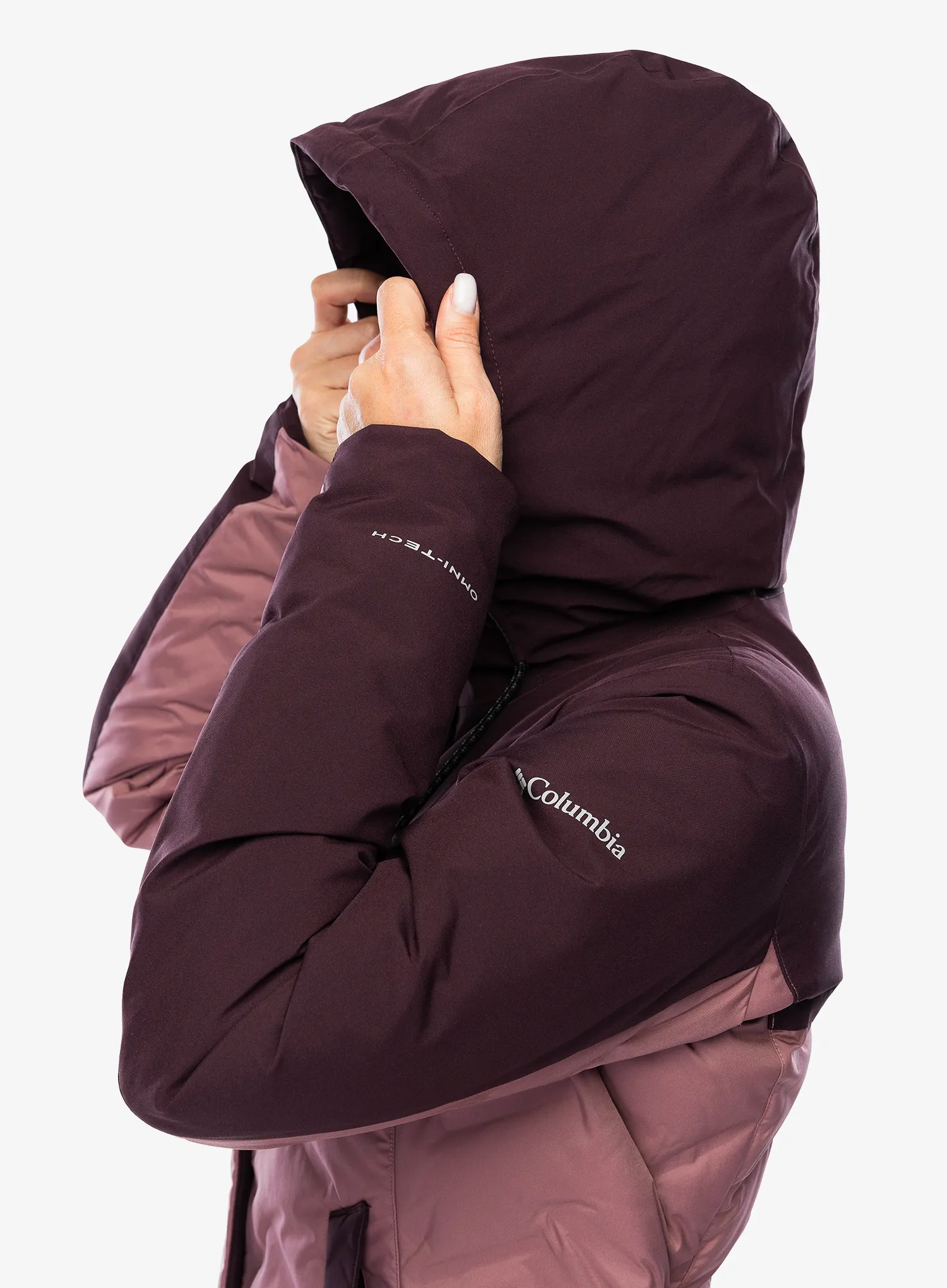 Puhast plašč Columbia Mountain Croo III Mid Down Jacket - fig/moonvista