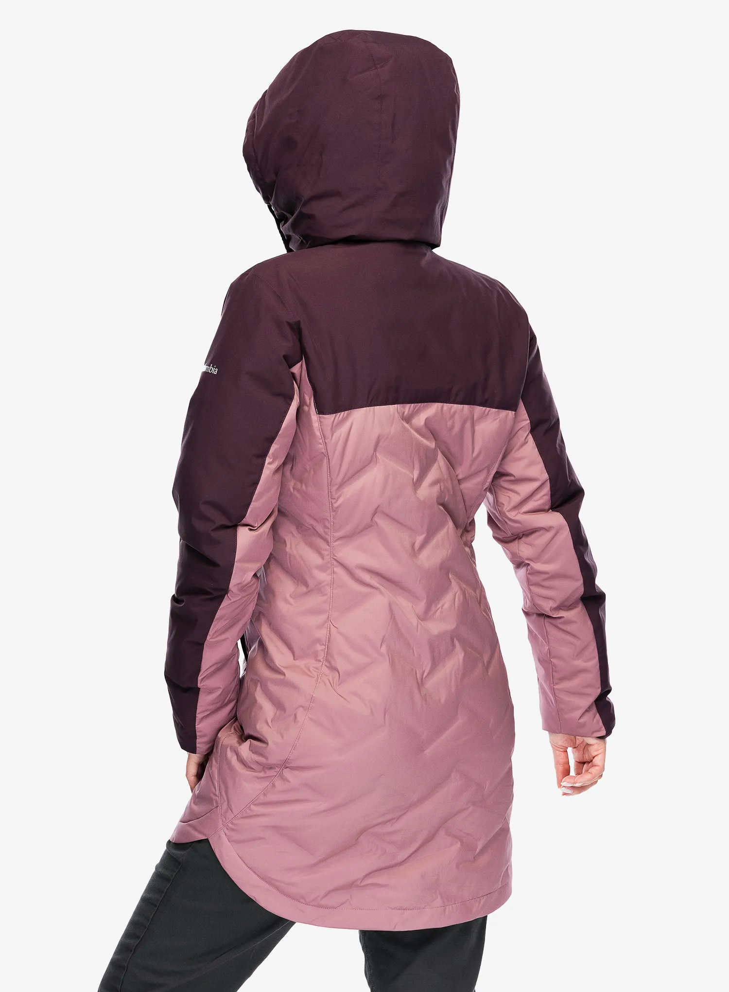 Puhast plašč Columbia Mountain Croo III Mid Down Jacket - fig/moonvista