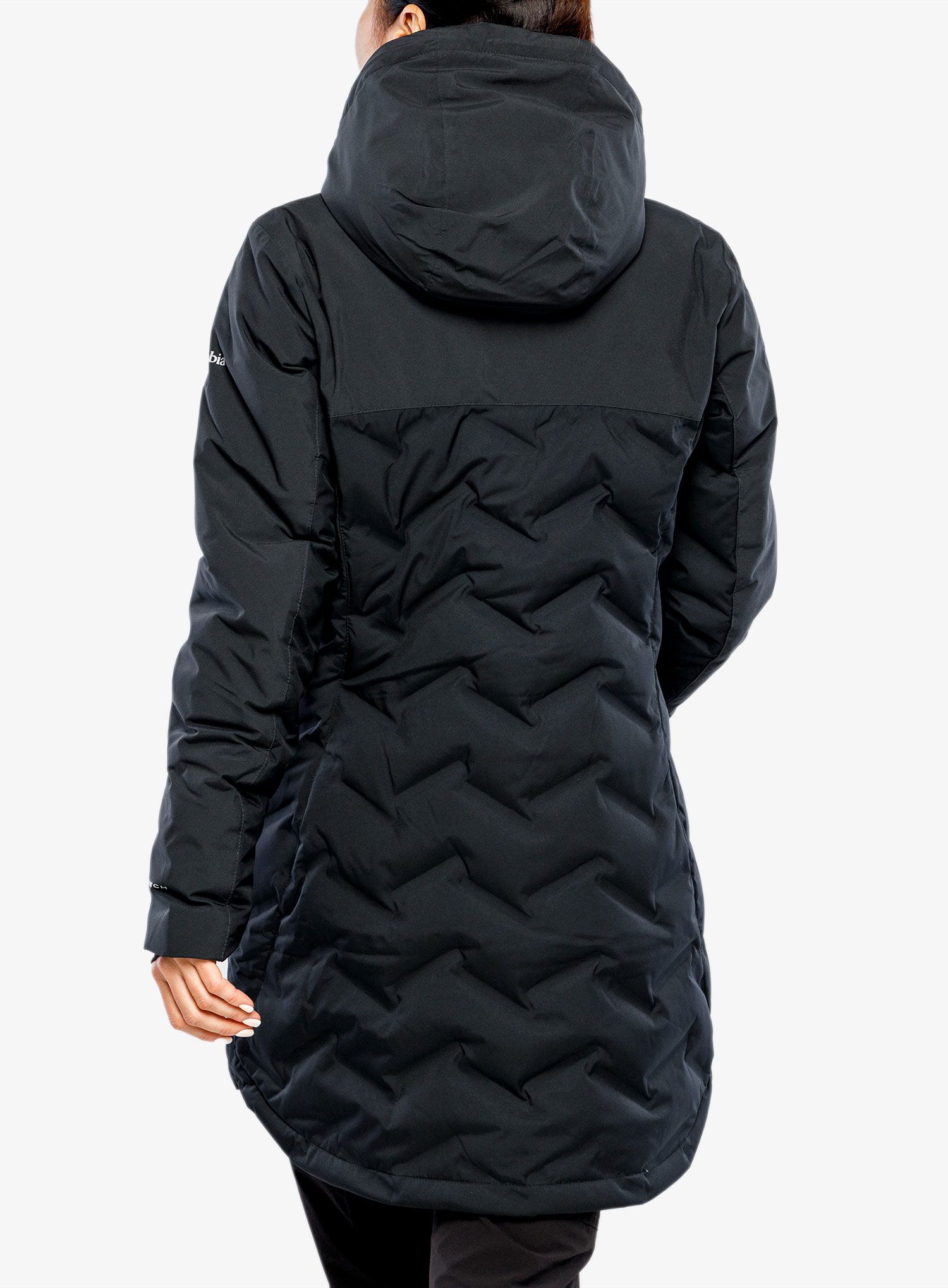 Puhast plašč Columbia Mountain Croo II Mid Down Jacket - black