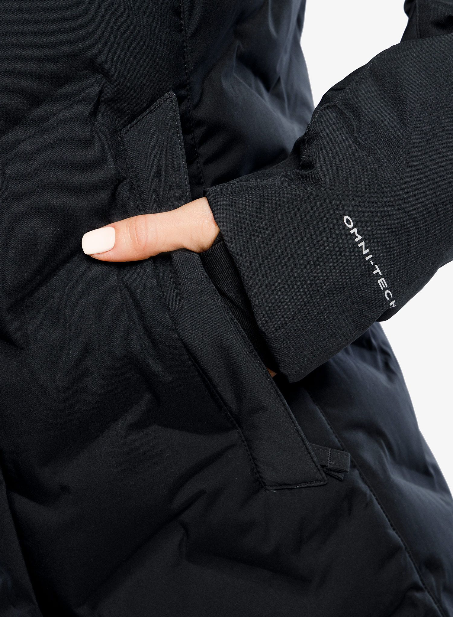Puhast plašč Columbia Mountain Croo II Mid Down Jacket - black