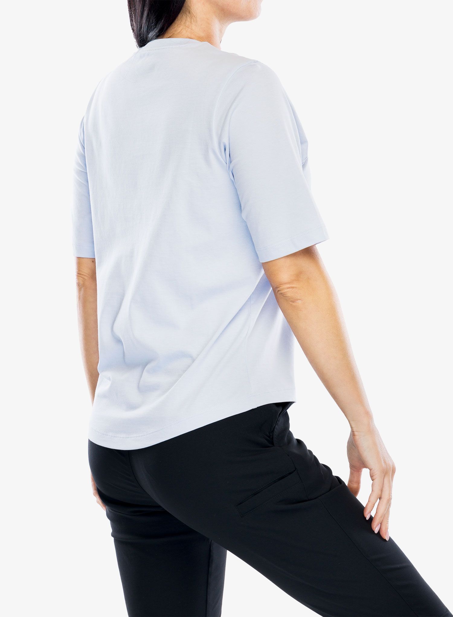 Ženska bombažna majica Columbia North Cascades Relaxed Tee - snowdrift/floral emblem