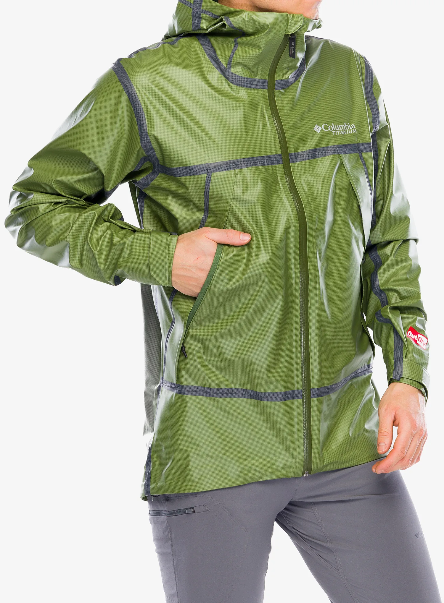 Nepremočljiva jakna Columbia OutDry Extreme Wyldwood Shell - canteen