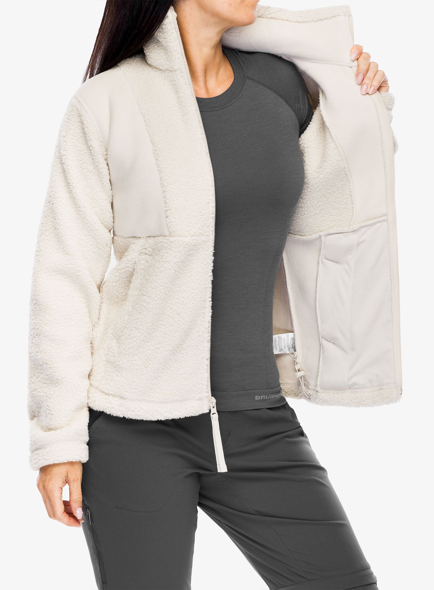 Ženski flis Columbia Panorama Full Zip II - dark stone