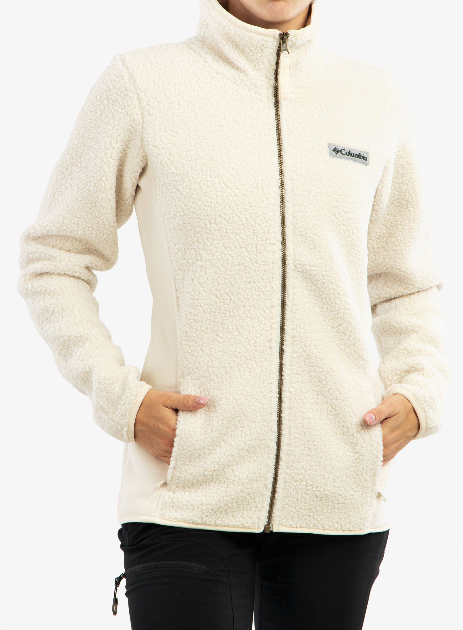 Ženski flis Columbia Panorama Full Zip - chalk