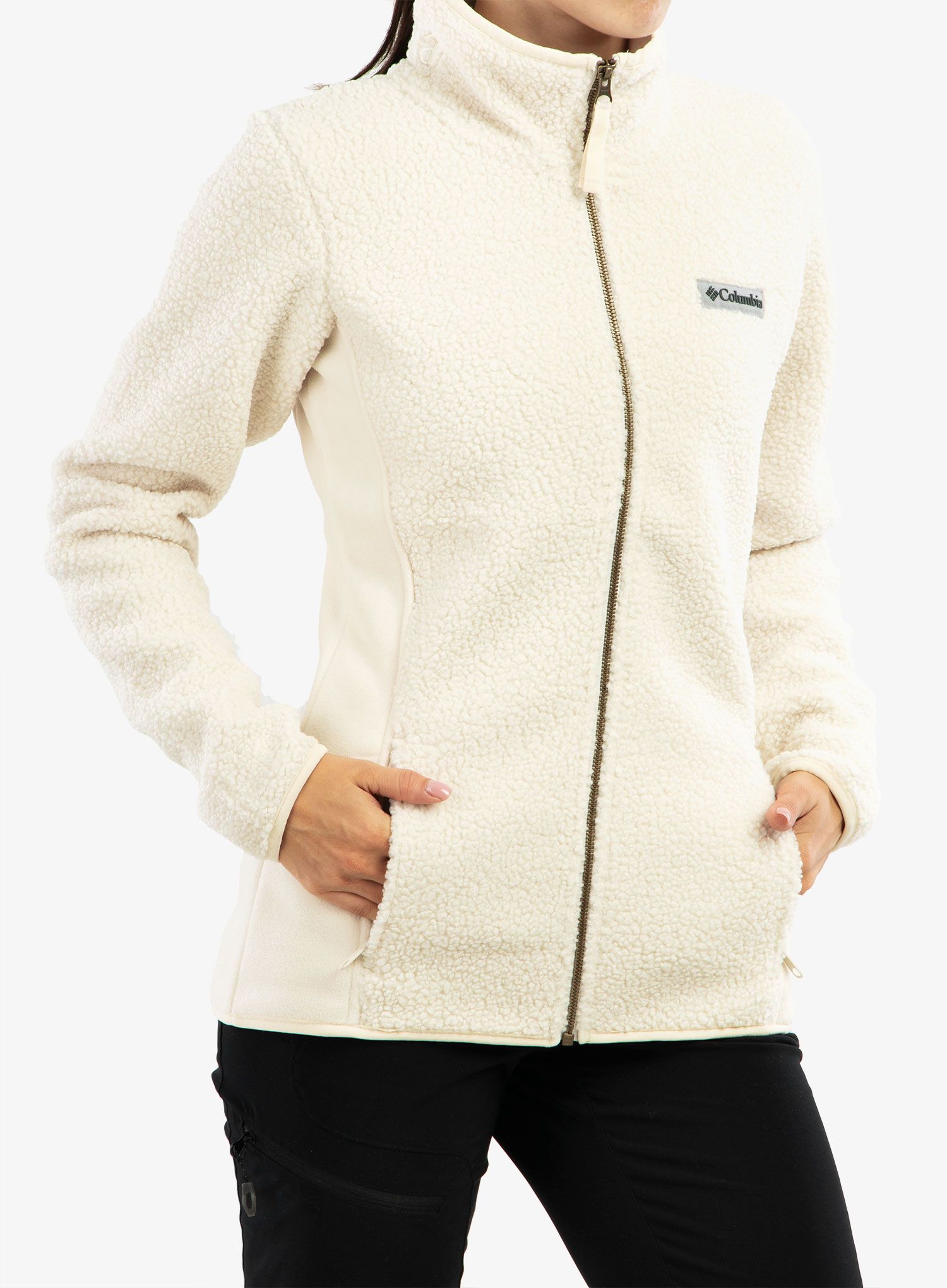 Ženski flis Columbia Panorama Full Zip - chalk