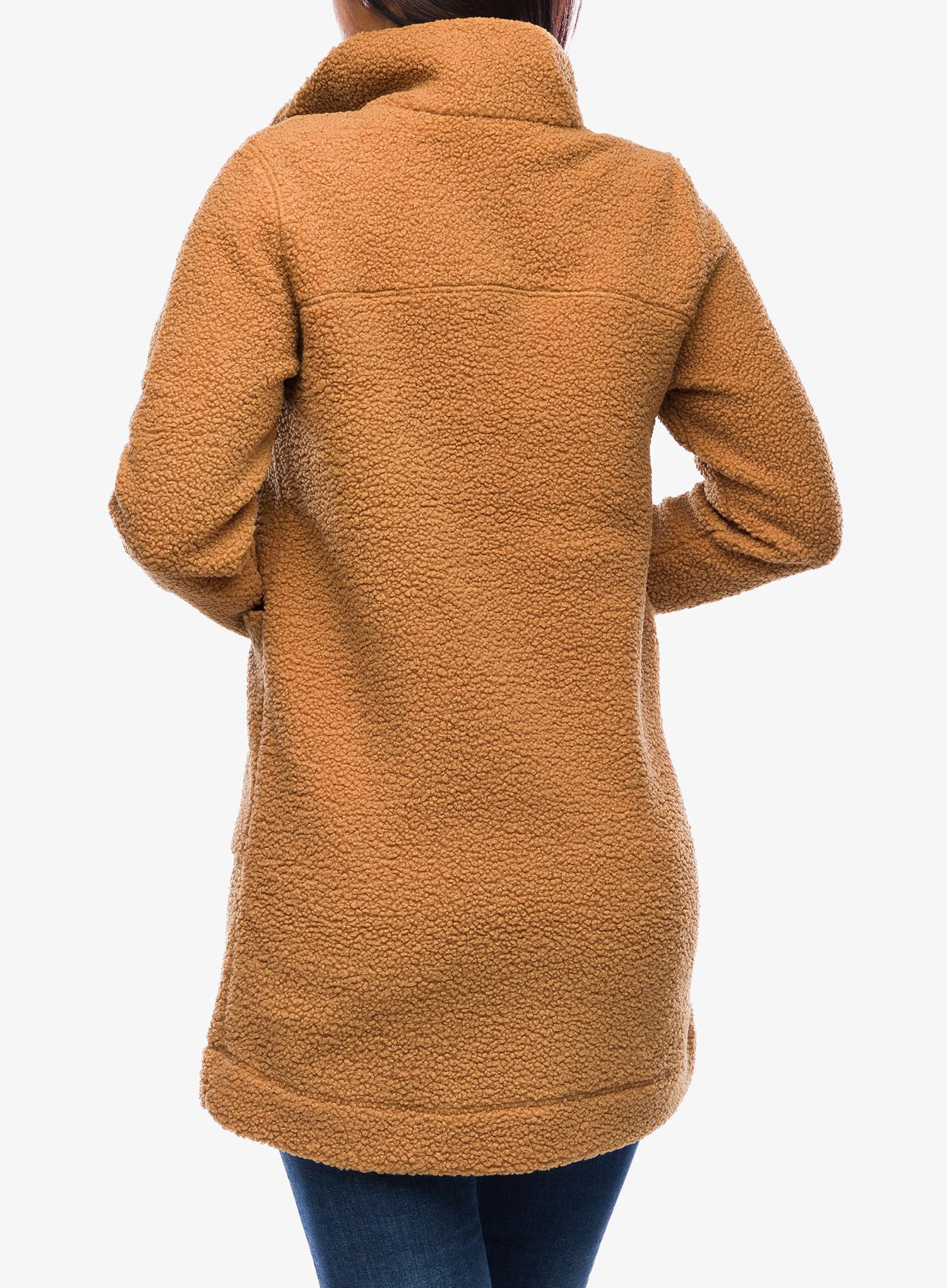 Ženski flis Columbia Panorama Long Jacket - camel brown