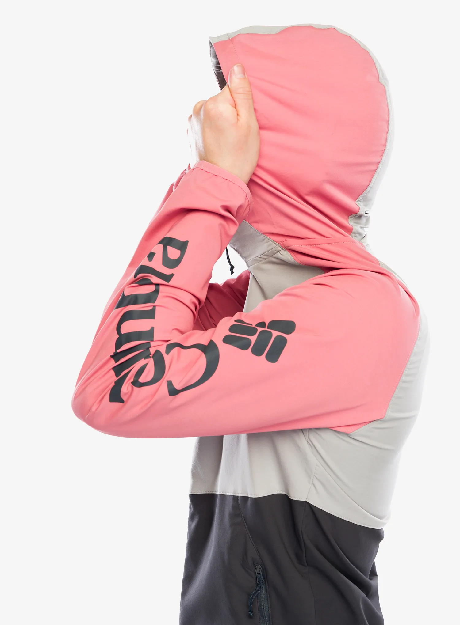 Softshell jakna Columbia Panther Creek Jacket - flint grey/shark/pink agave