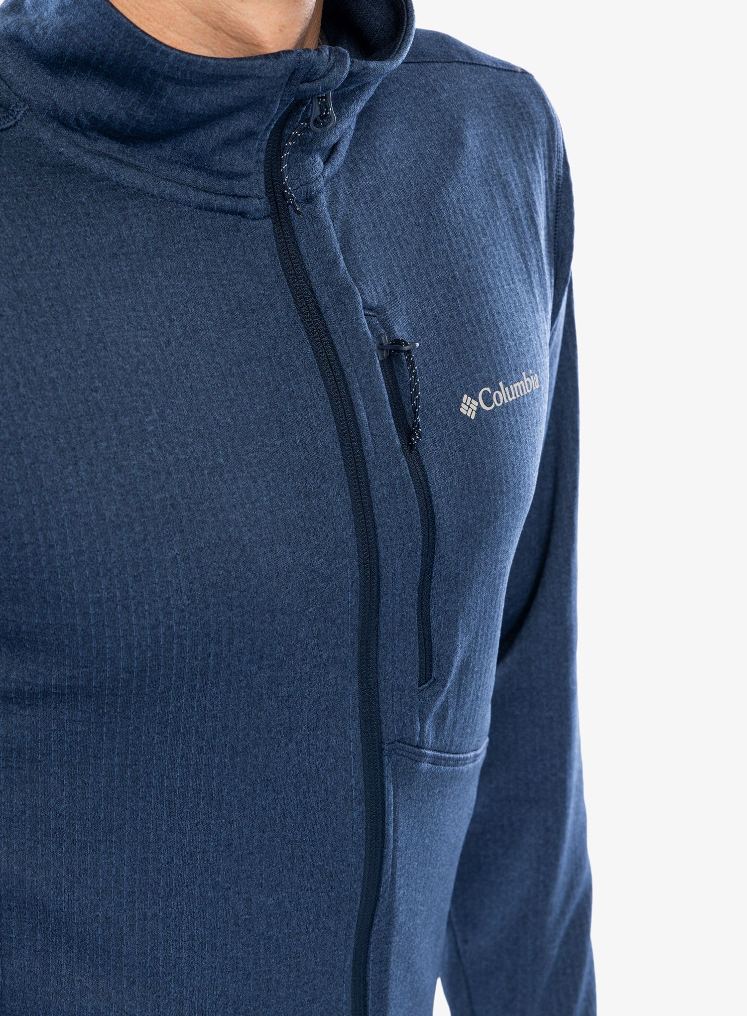 Puloverji brez kapuce Columbia Park View Fleece Full Zip - collegiate navy heather