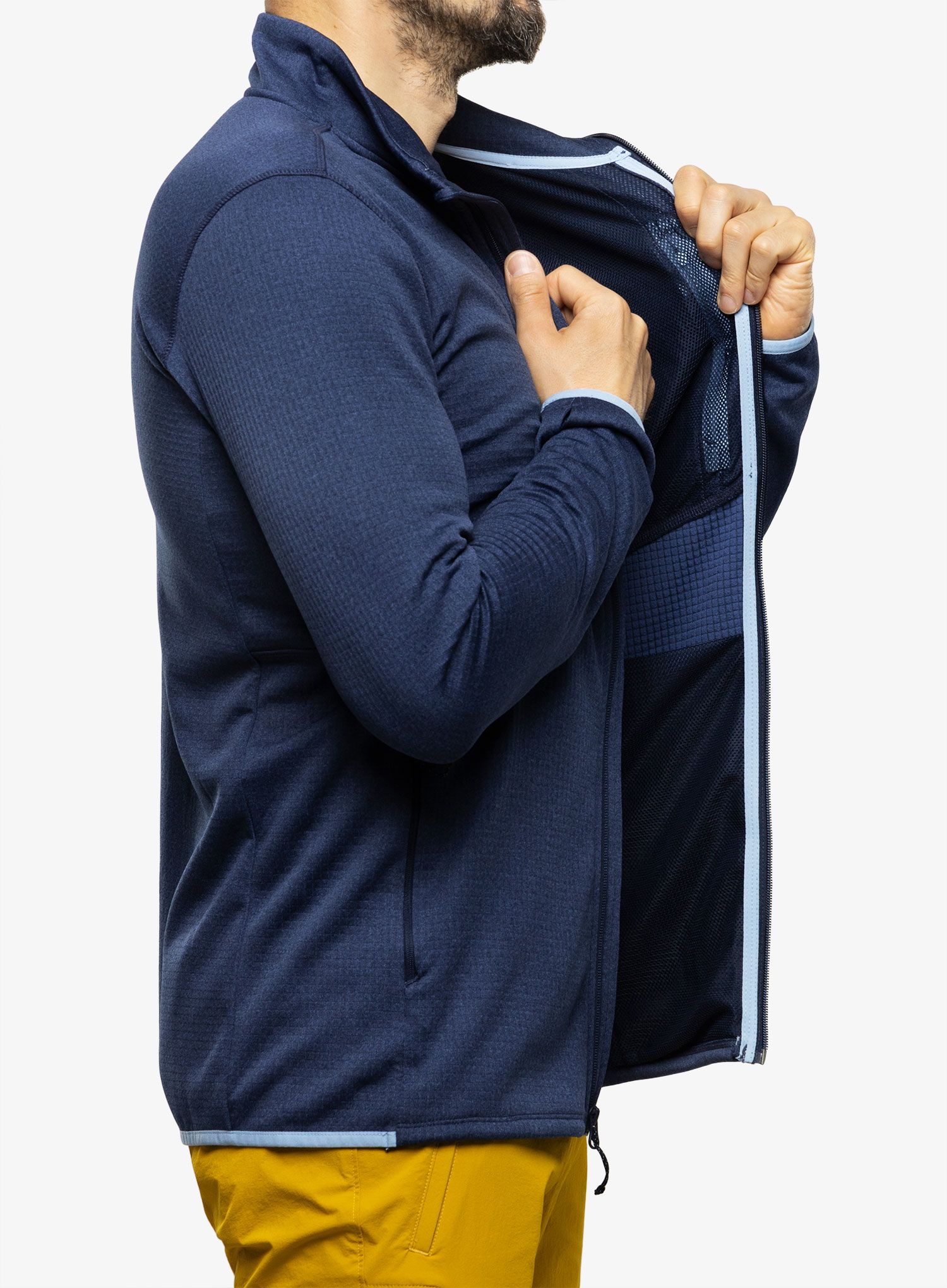 Moški flis Columbia Park View Fleece Full Zip - collegiate navy heather