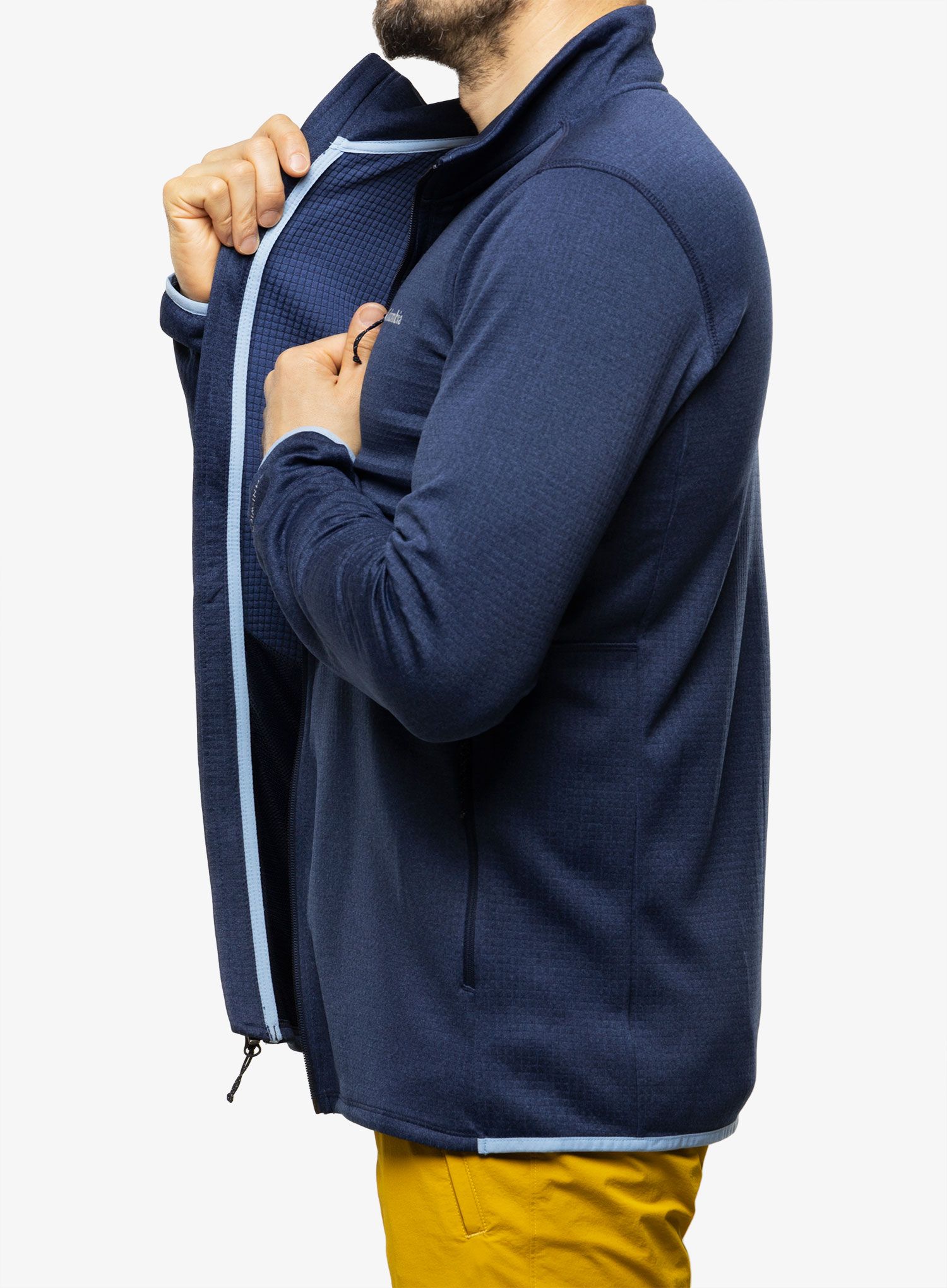 Moški flis Columbia Park View Fleece Full Zip - collegiate navy heather